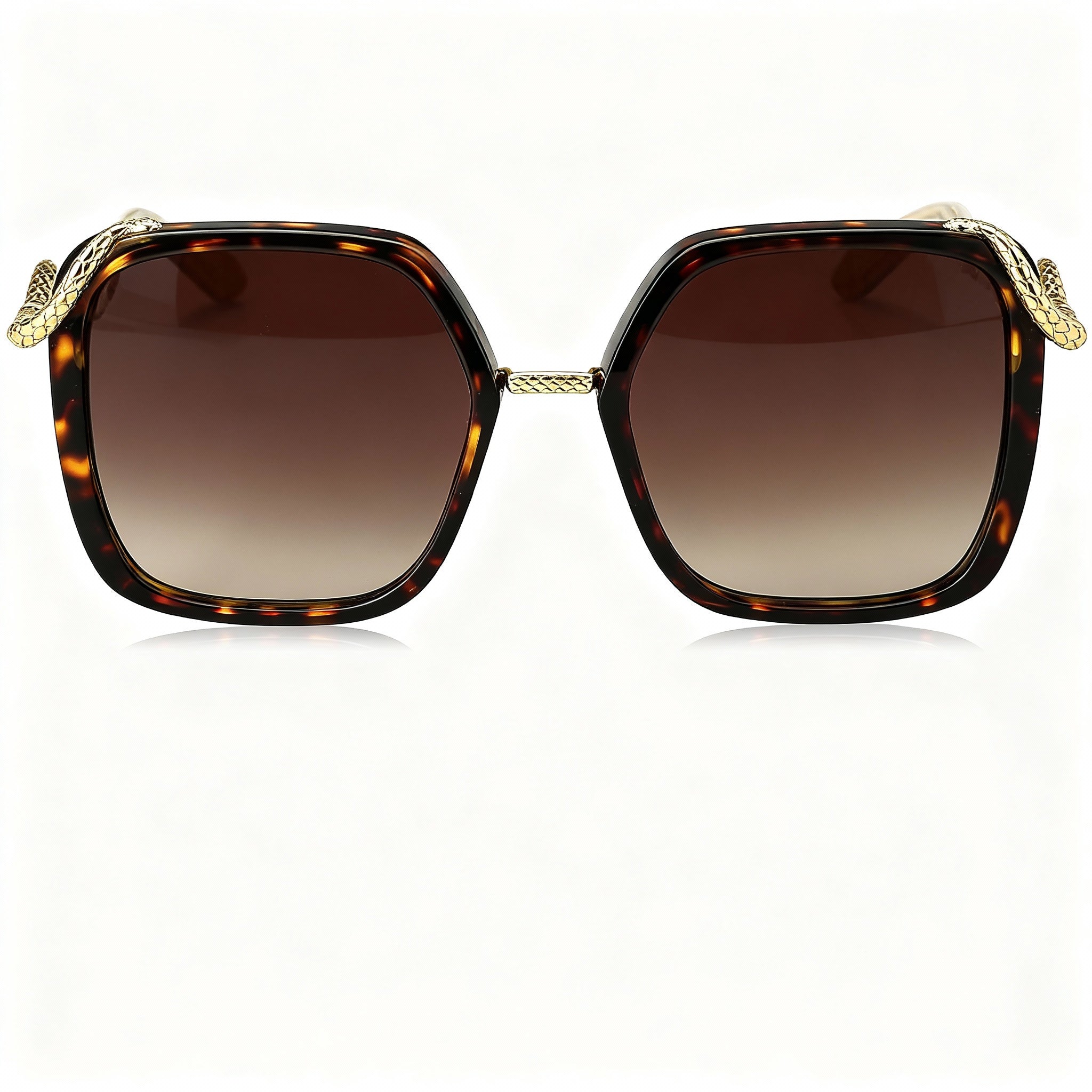 ROBERTO CAVALLI SRC004M Women's Modern Red Stainless Steel Smoke Gradient Non-Polarized Sunglasses 59mm