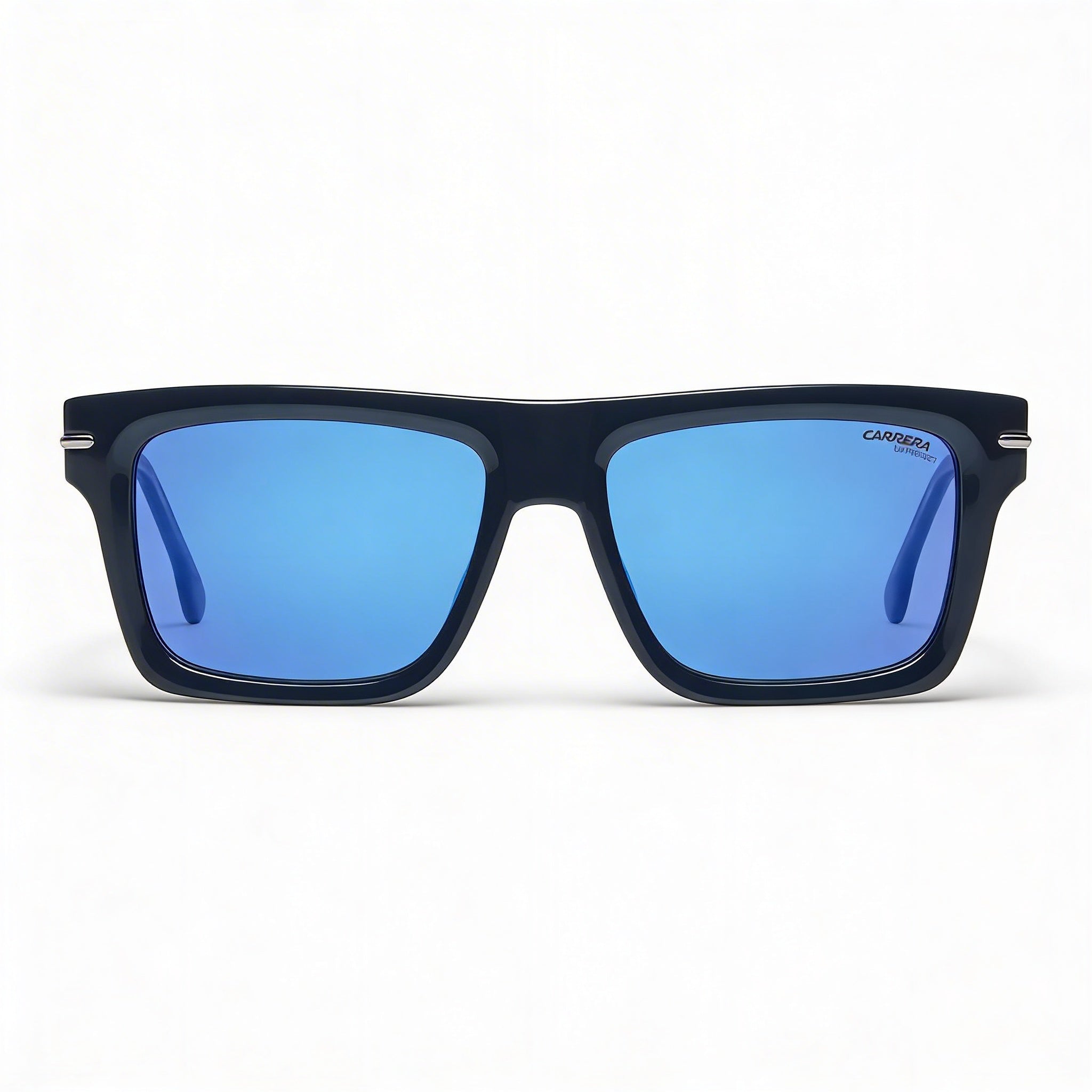 Carrera Modern Unisex Blue Striped Acetate Frame Polarized UV Protection Sunglasses 54mm Lens Width, Photo 2