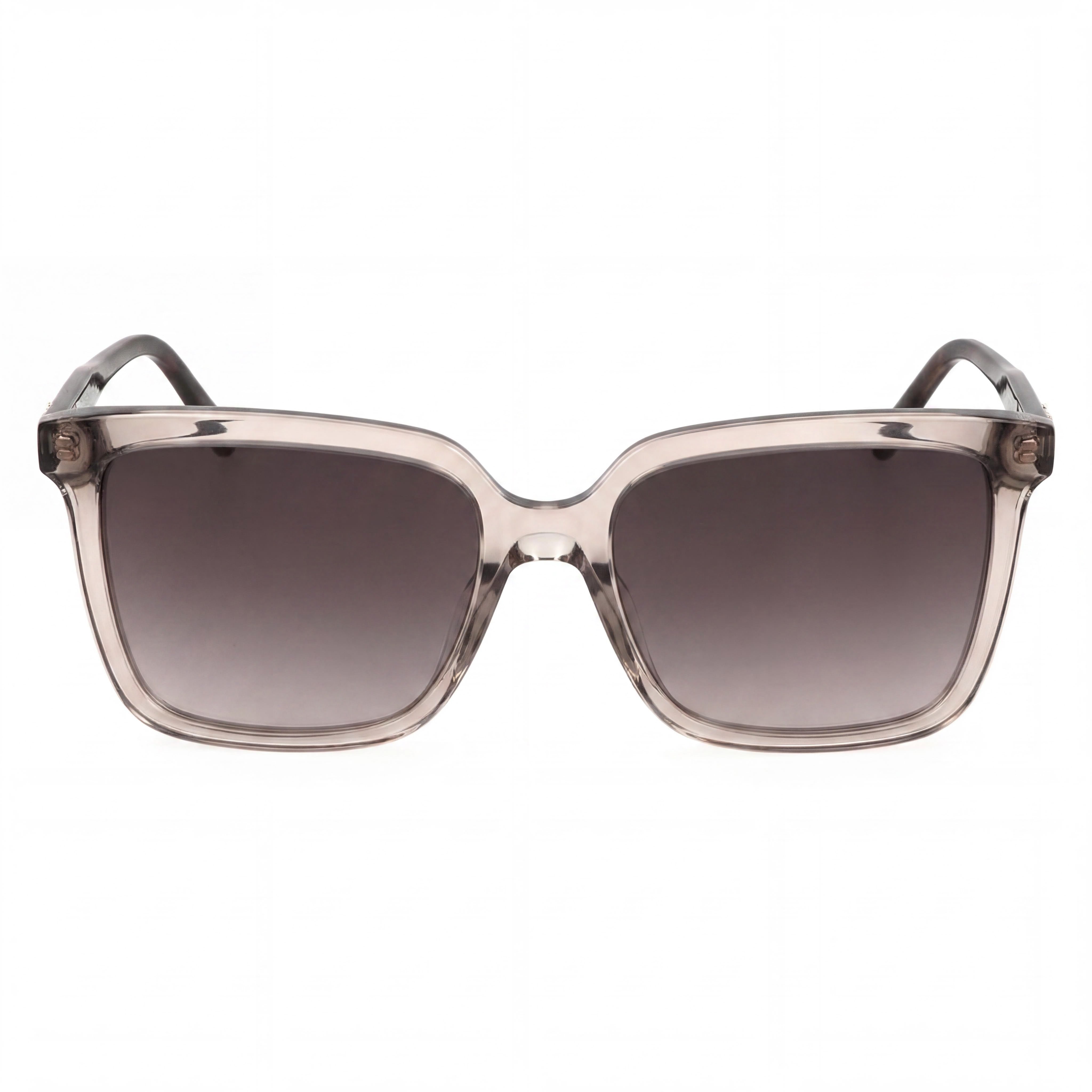 Escada SESE61S Casual Women's Transparent Beige Cellulose Acetate Brown Gradient Sunglasses 55-17-140, Photo 2
