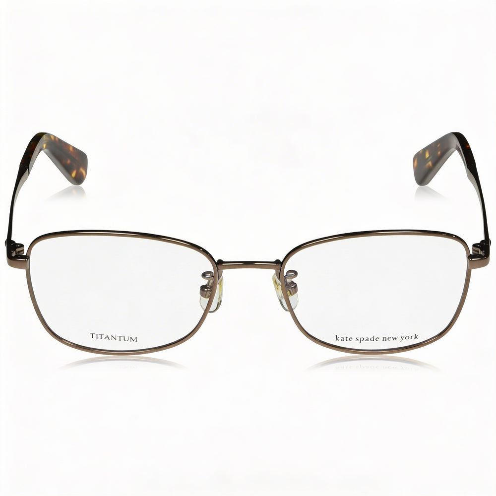 Gafas Kate Spade New York Rectangulares Cuadradas para Mujer Marrón Titanio 52-18-140