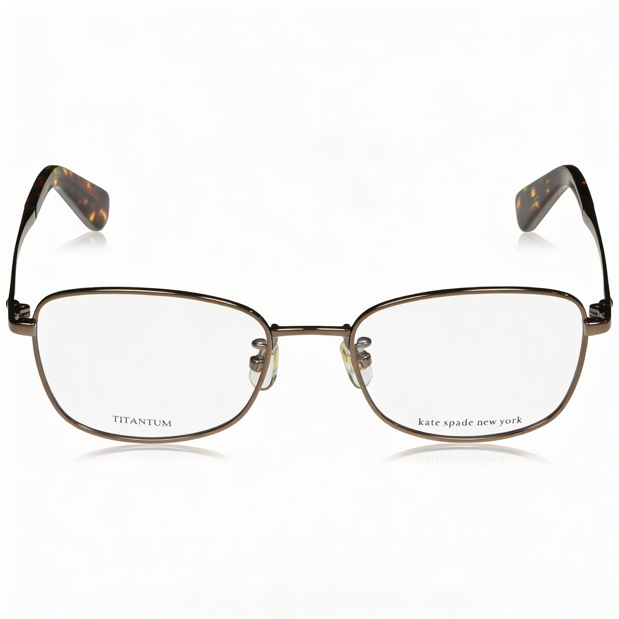 Gafas Kate Spade New York Rectangulares Cuadradas para Mujer Marrón Titanio 52-18-140, Photo 2