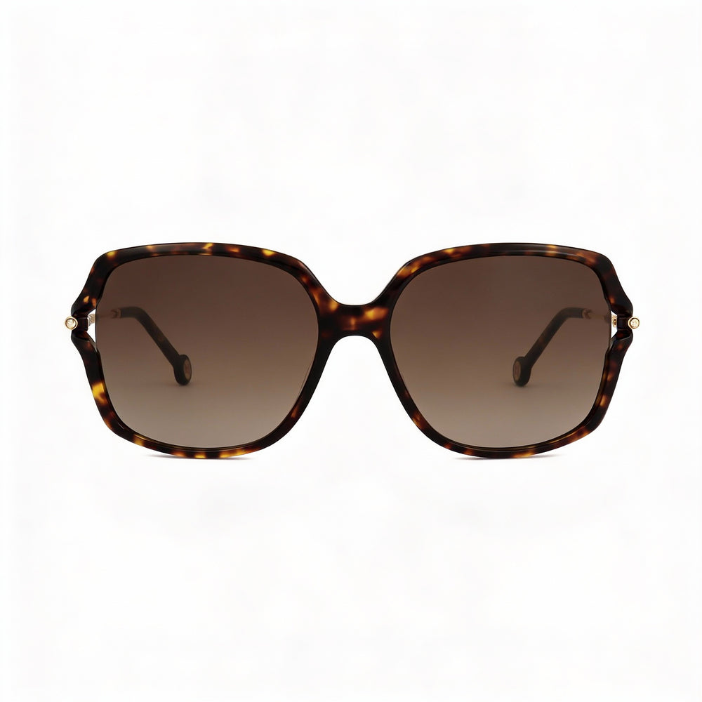 Gafas de sol Carolina Herrera HER0132/G/S Butterfly Havana de policarbonato con degradado marrón, 58 mm