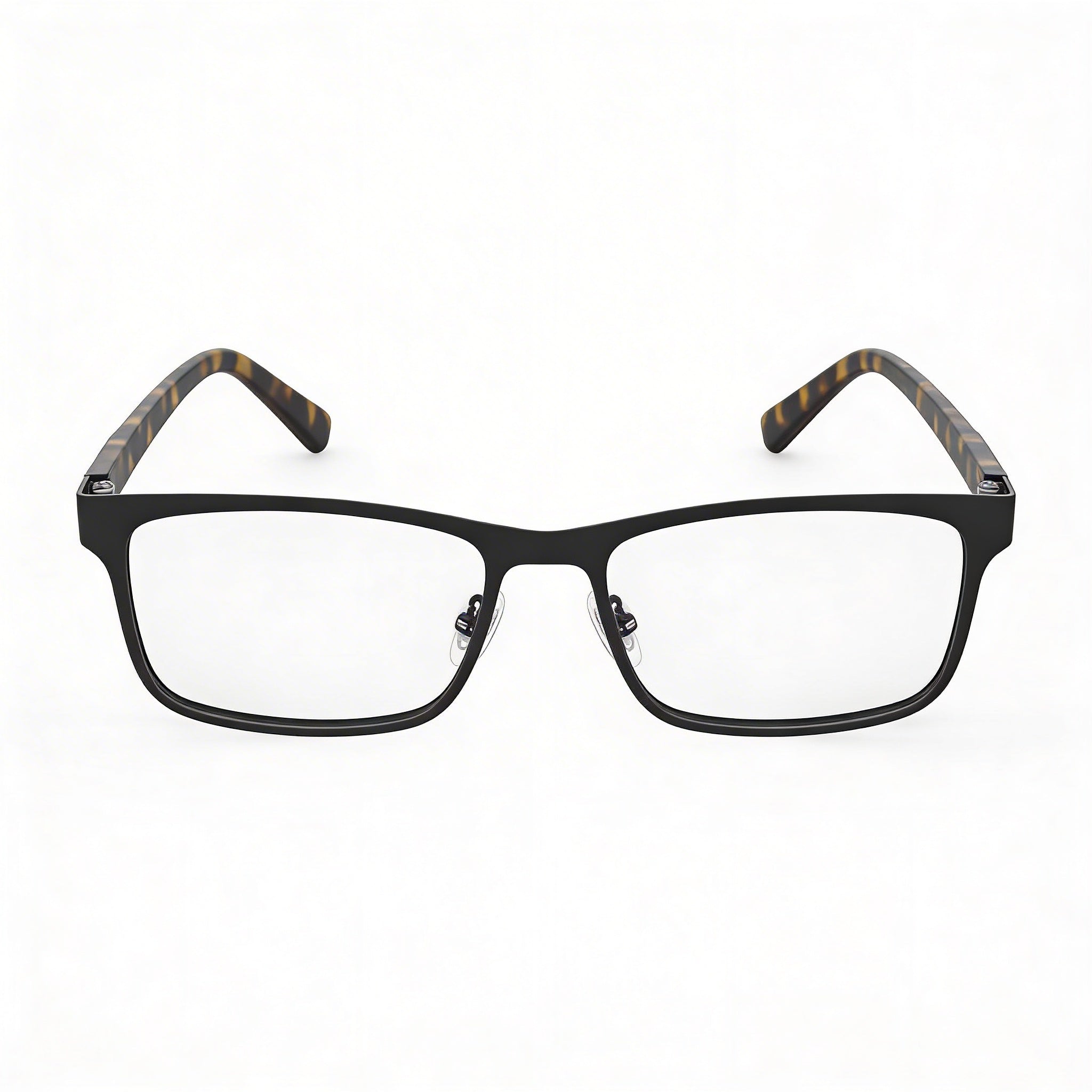 ELASTA E 3128 Gafas de hombre con montura metálica, lentes de policarbonato transparente y 56 mm de ancho de lente, Photo 2