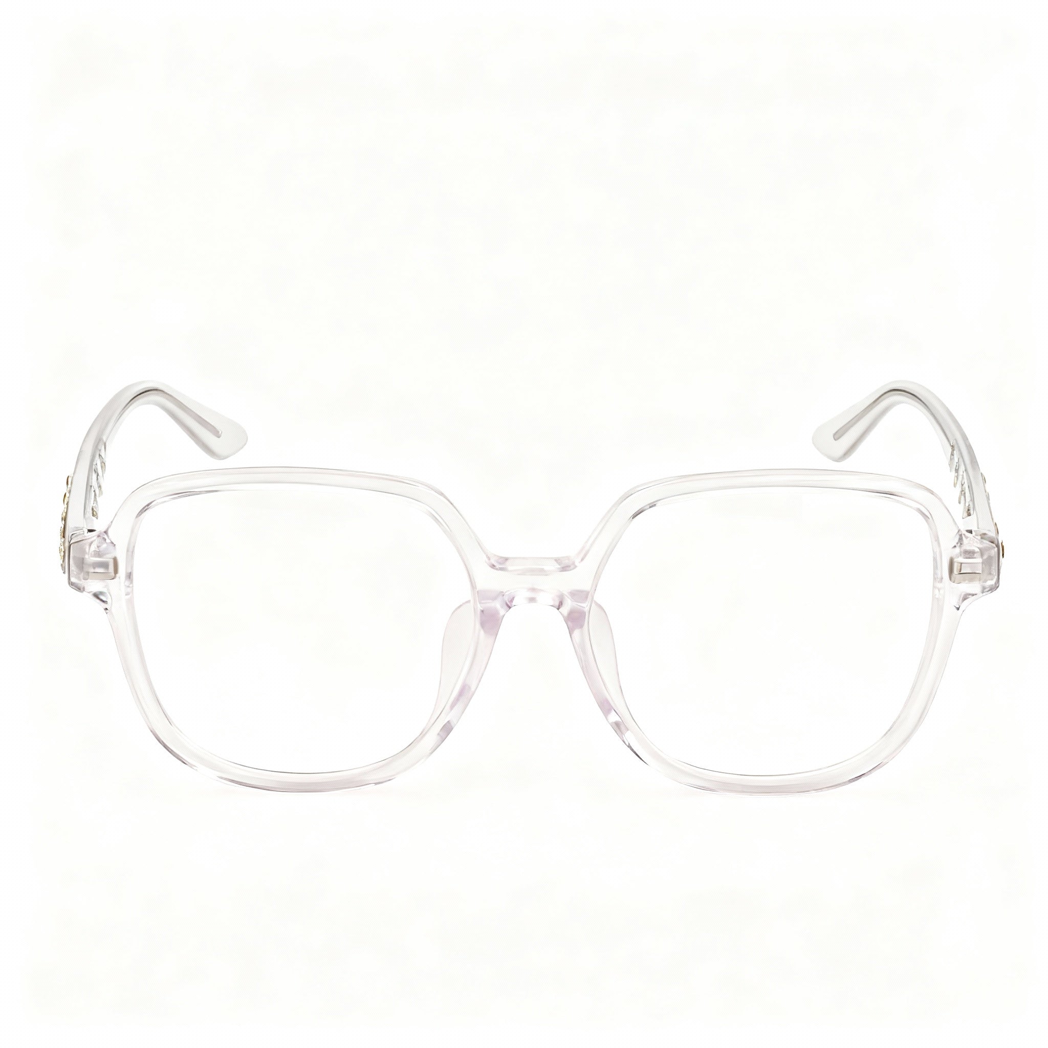 GUESS Men's Clear Frame Optical Eyeglasses