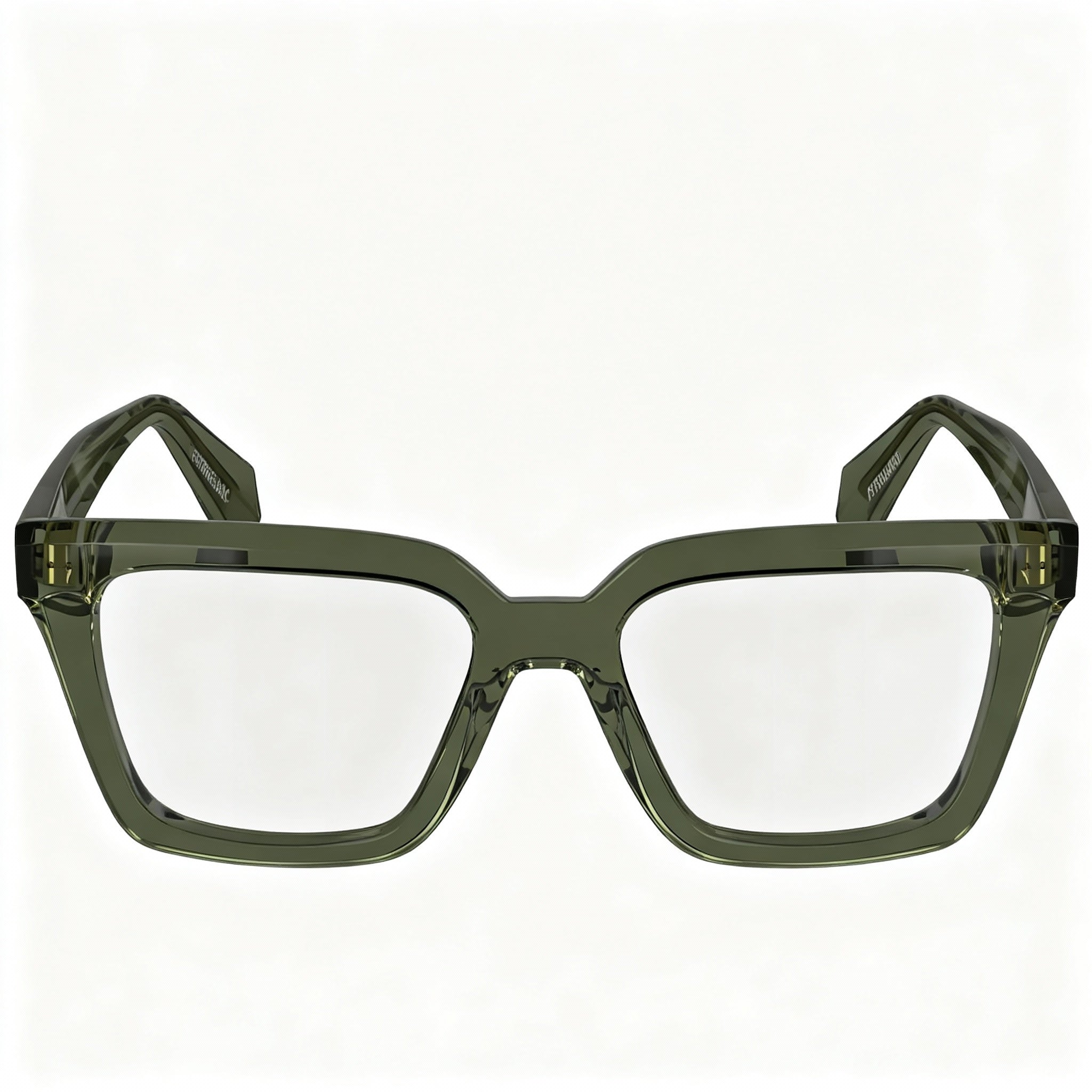 Salvatore Ferragamo SF2985 Men’s Transparent Khaki Acetate Frame Non-Polarised Eyeglasses 52mm, Photo 2