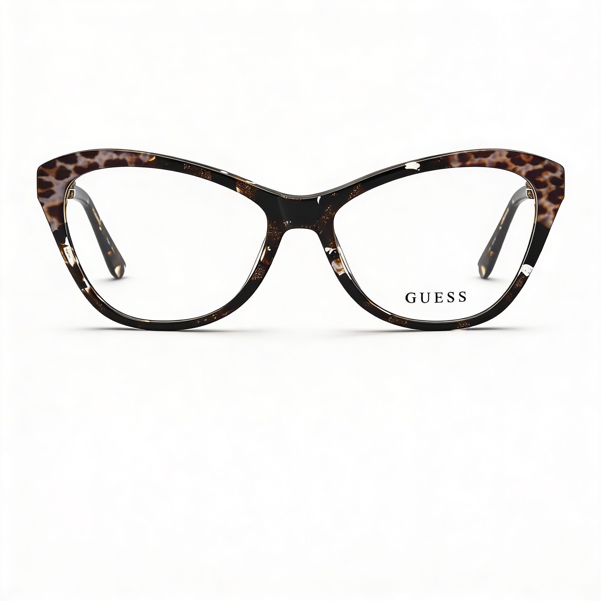 Guess GU2818 Women's Dark Brown Acetate Eyewear 56-16-140, Photo 1