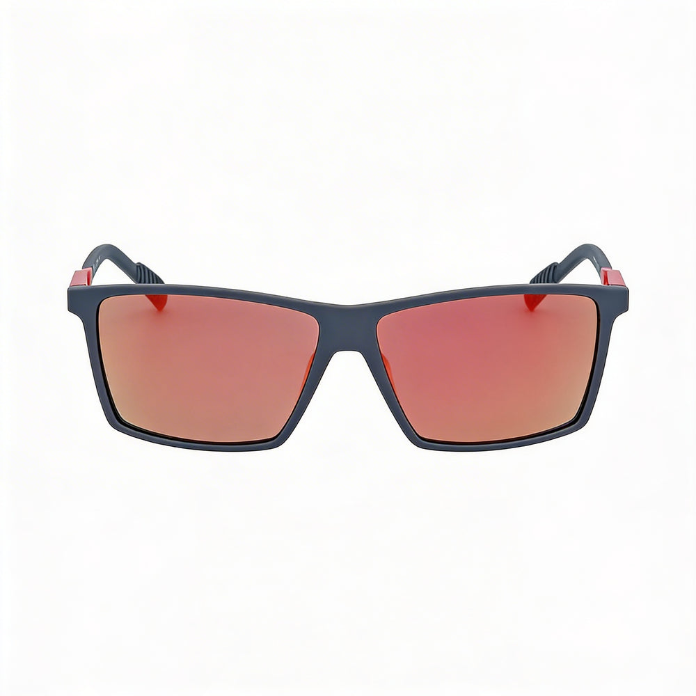Gafas de sol Adidas Modern para hombre, armazón inyectado gris, lentes espejadas marrones de 60 mm