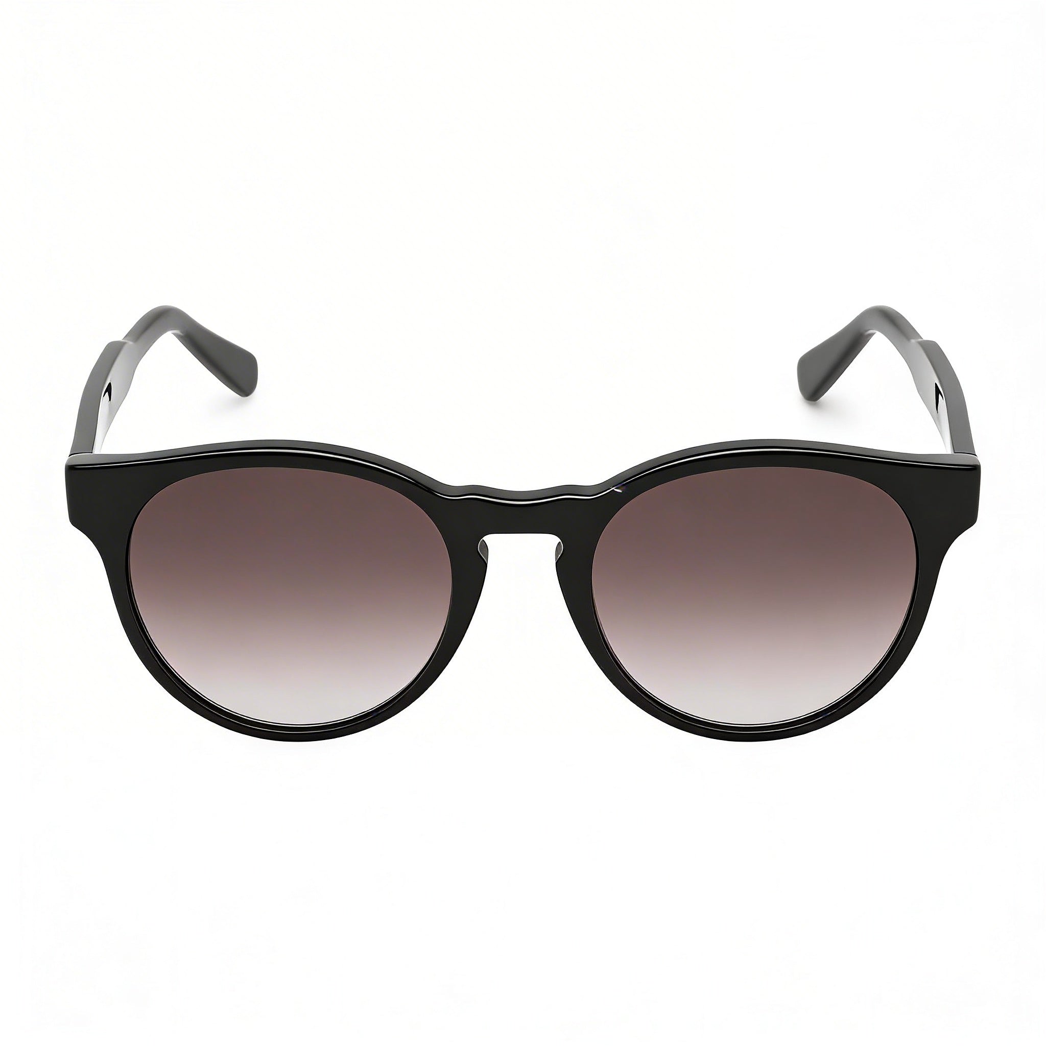 Ferragamo SF1068S Women's Round Retro Black Plastic Grey Gradient Lenses Sunglasses 52mm, Photo 2