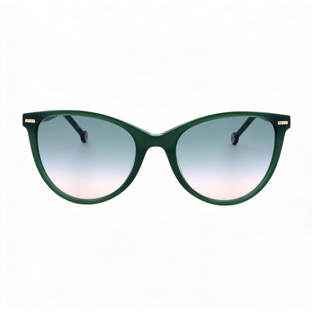 Carolina Herrera Modern Her 0107/S Women's Acetate Green Havana Grey Brown Doubleshade Non-Polarized UV Protection Sunglasses 57mm