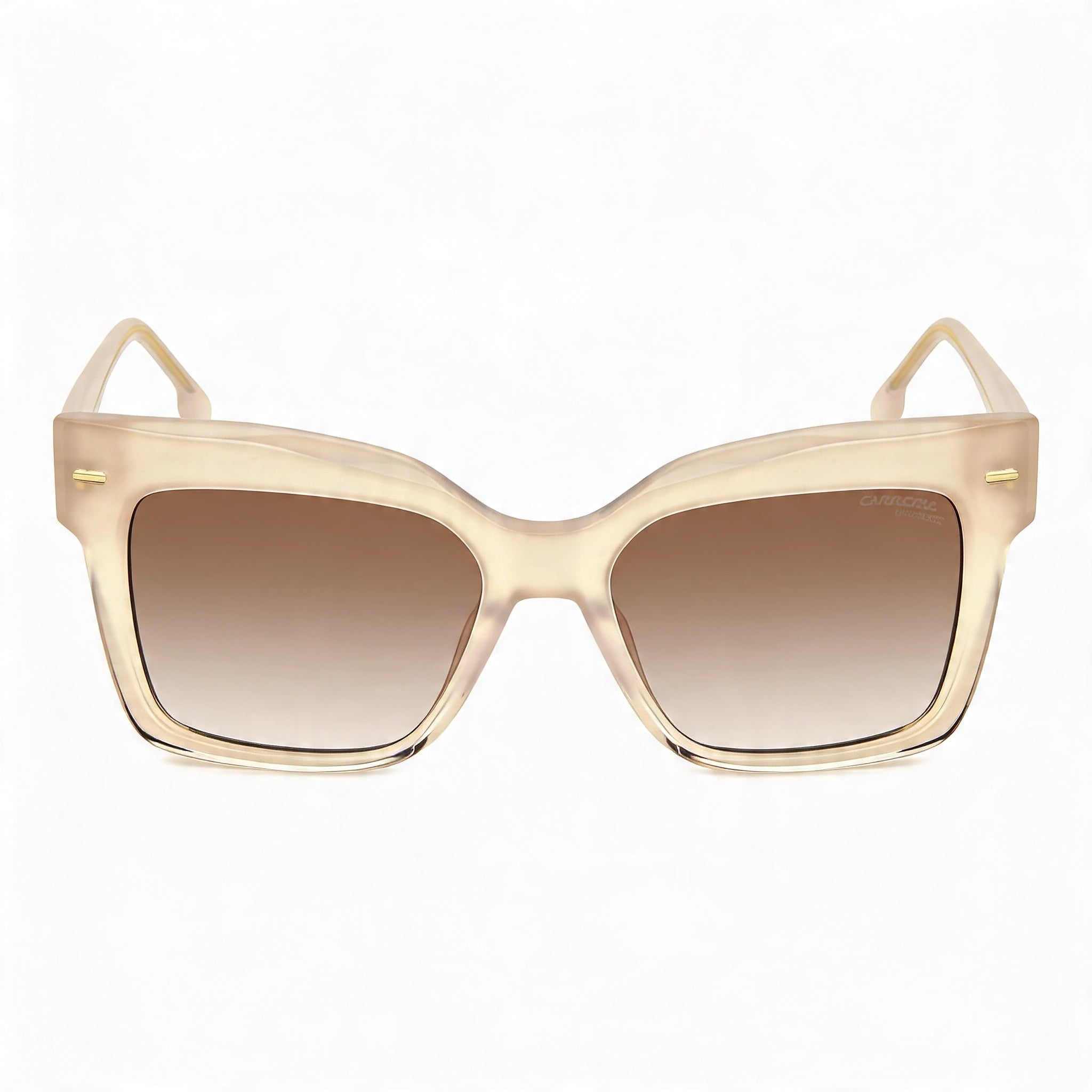 Carrera Casual Women's Sunglasses, Ivory Acetate Frame, Brown Shaded Polycarbonate Lenses, 54mm Lens, Photo 2