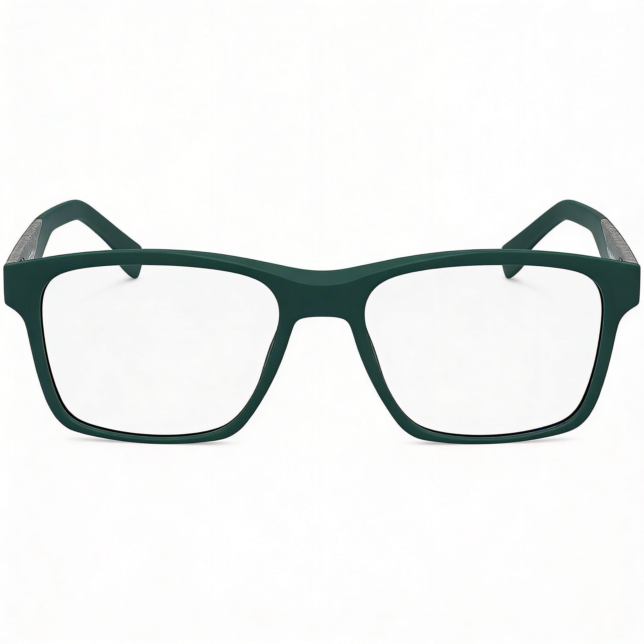 Lacoste Casual Men's Ophthalmic Frames, Matte Green, with Transparent Plastic Lenses, Size 54-17-150, Photo 2