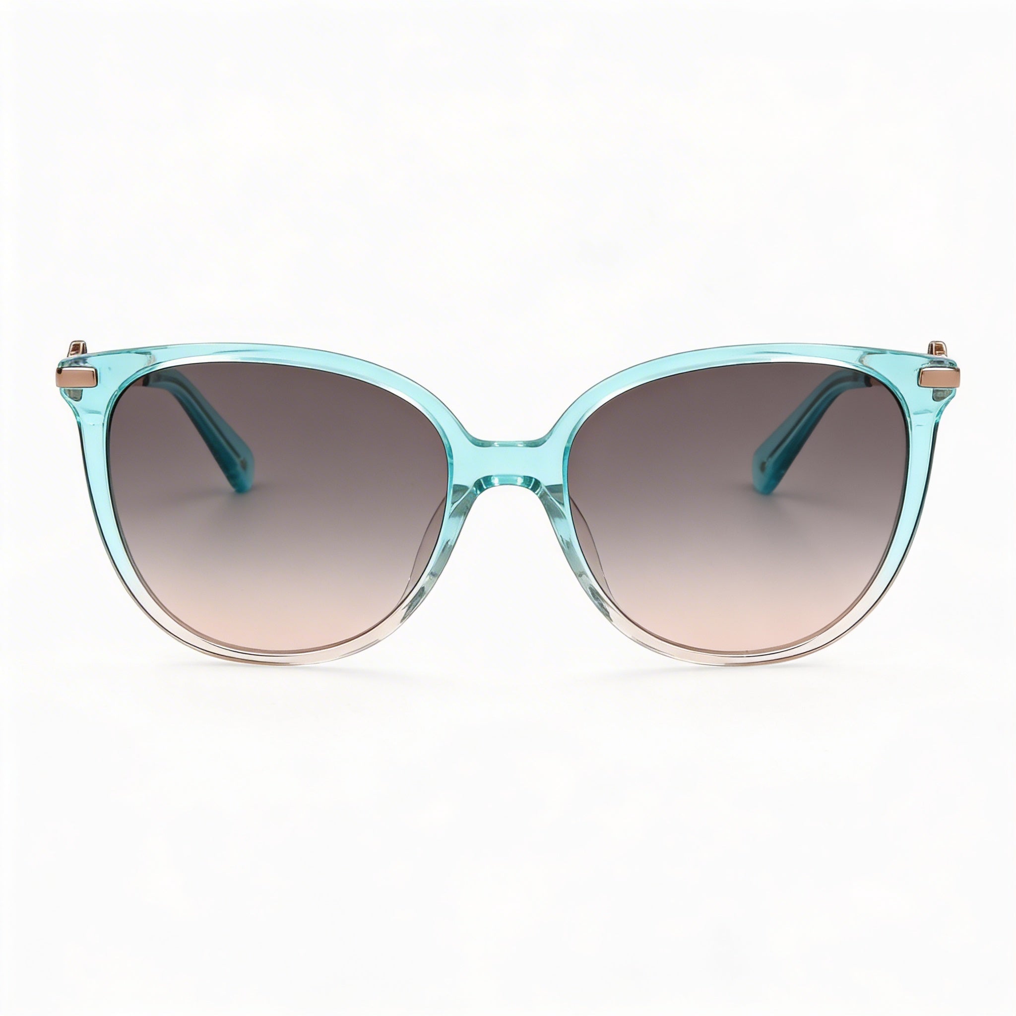 Kate Spade New York Kristina Women's Round/Oval Acetate UV Sunglasses Grey Gradient Brown / Grey Fuchsia 54mm, Photo 2