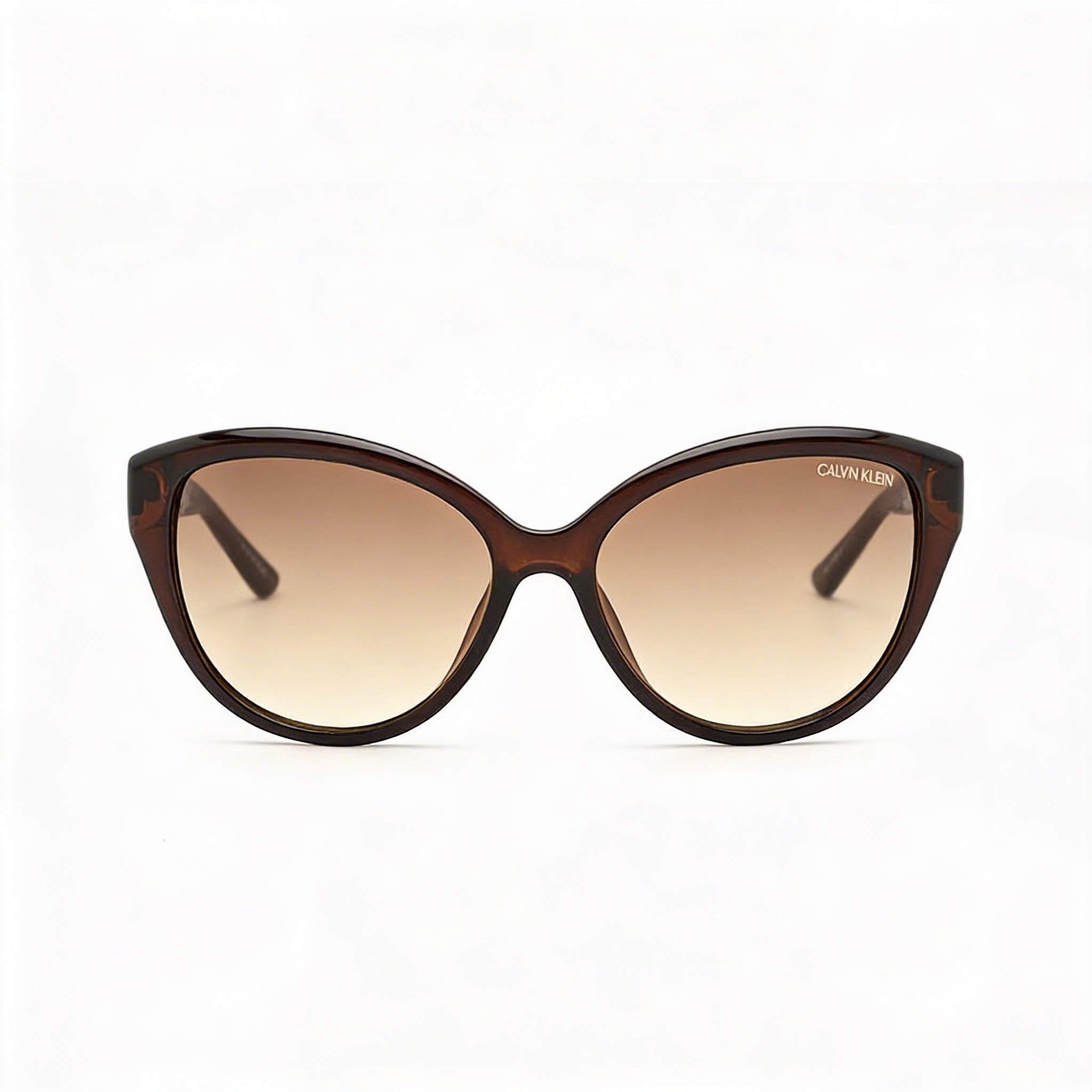 Calvin Klein Women's Ck19536s UV Protected Crystal Brown Plastic Frame Brown Lens Sunglasses 55mm, Photo 2