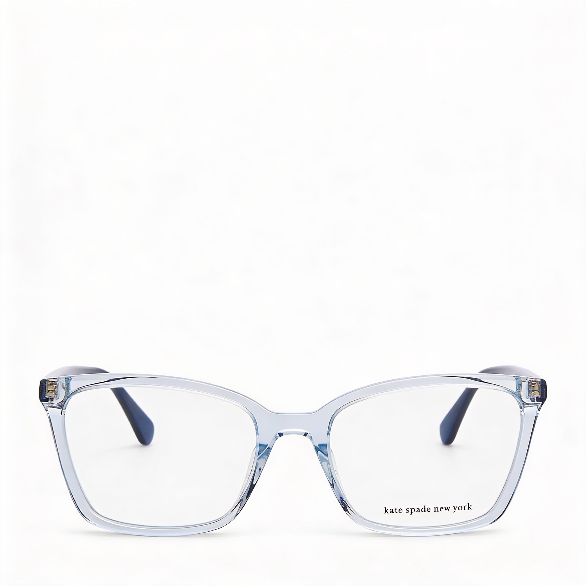 Gafas Kate Spade New York Modern para mujer con montura cuadrada de acetato azul transparente, lentes de 53 mm, Photo 2