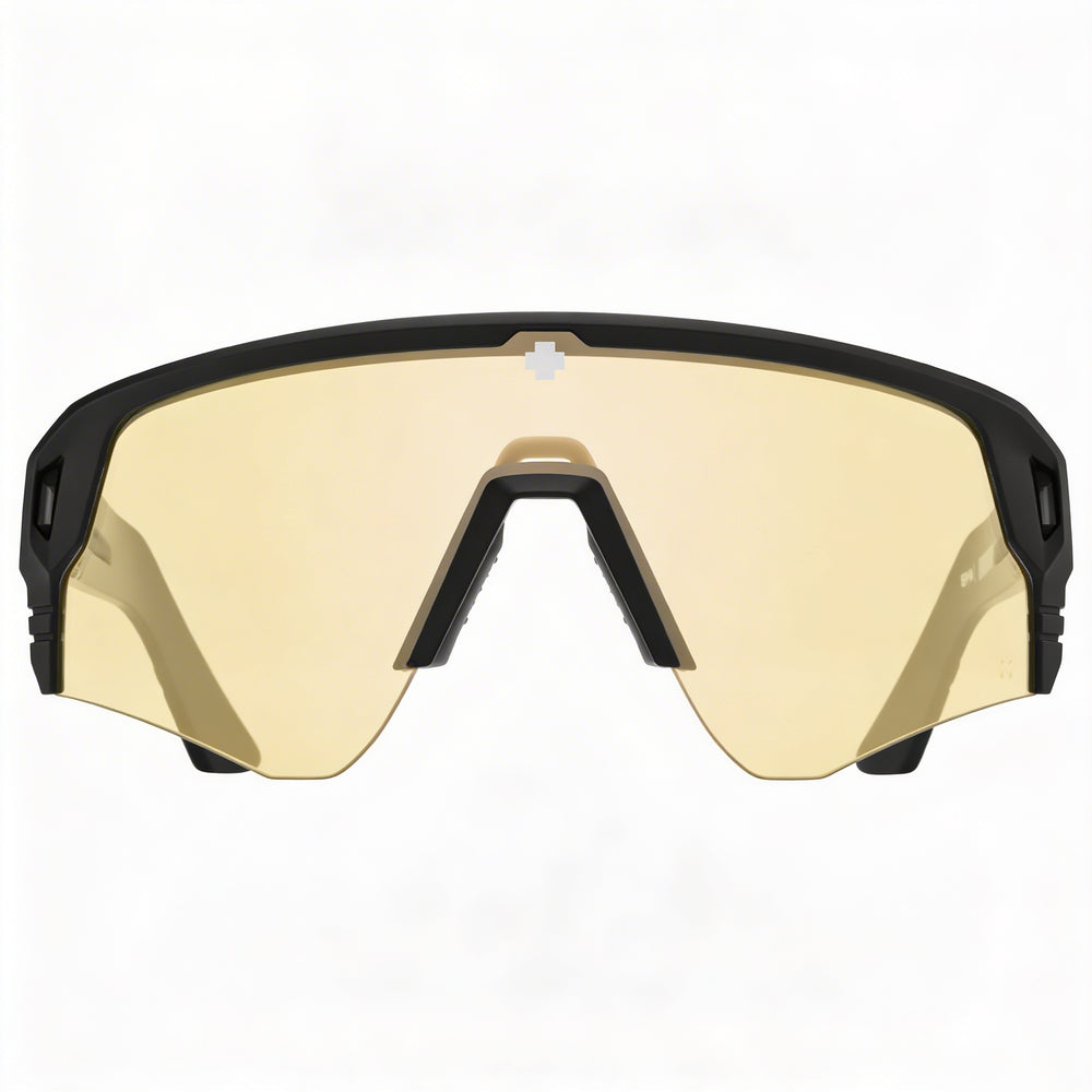 Gafas de sol Spy Monolith Speed unisex, montura negra mate de Pebax, Happy Low Light, lentes amarillas no polarizadas, 142 mm