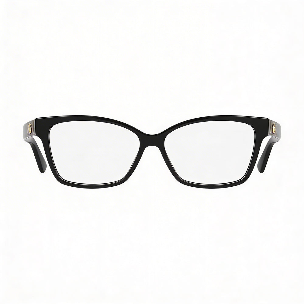 Gucci Gucci Logo GG0634O Women's Black Acetate Rectangular Eyeglasses 55-14