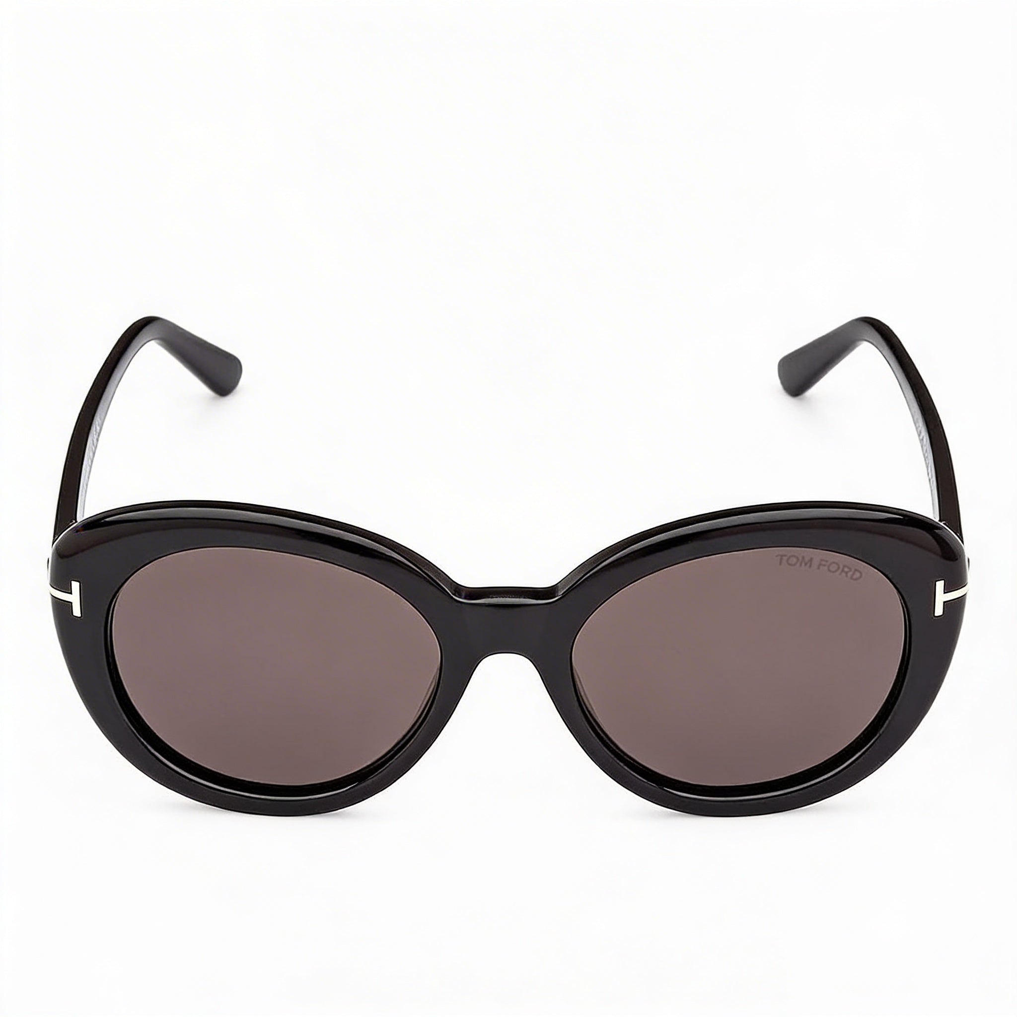 Tom Ford Classic Women's Pantographed Plastic Eyewear, Shiny Black, UV Protected, 55-19-140, Photo 2