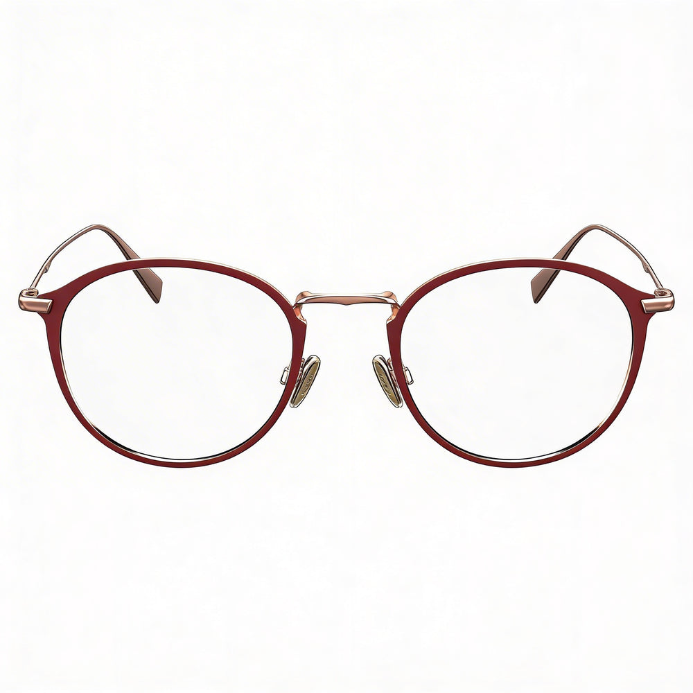 Gafas de vista Levi's Lv 5001 de metal burdeos para hombre de 50 mm
