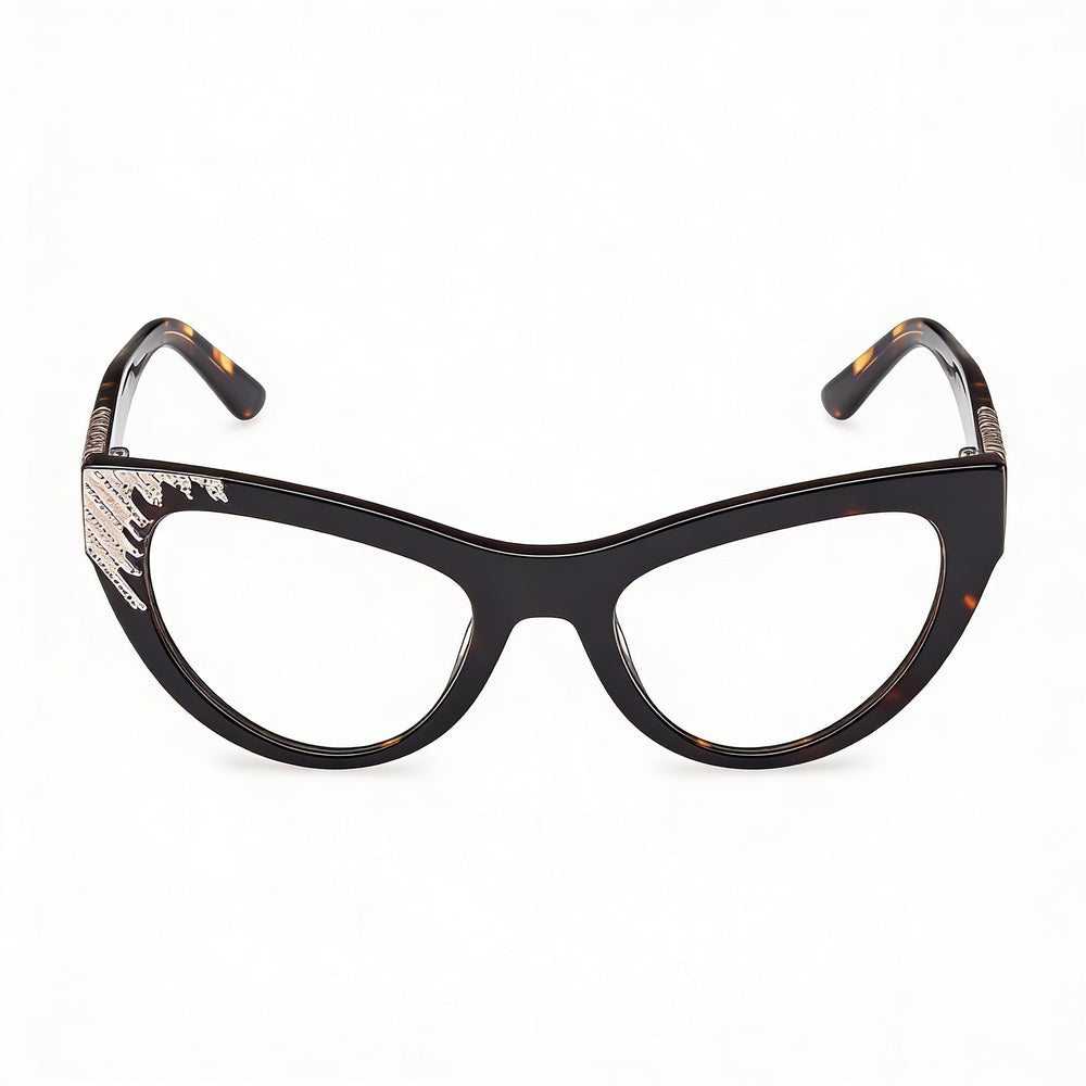 Guess by Marciano Gm50036 Men's Dark Havana Plastic Frame Lenses Eyewear, 52mm Lens Width