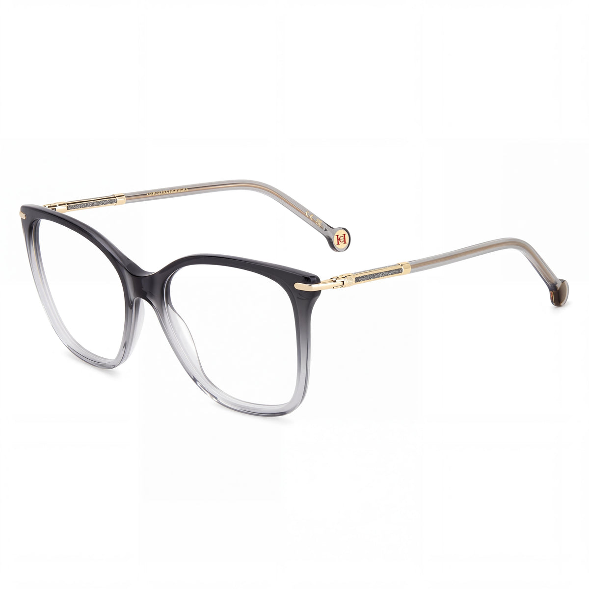Carolina Herrera Classic Women's Eyewear, Grey Plastic Frame, Shaded Grey Polycarbonate Lenses, 54mm, Photo 1