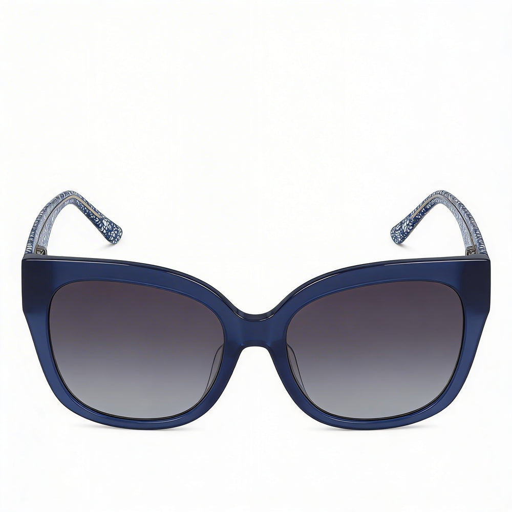 bebe Bb7248 Unisex Navy Crystal Plastic Frame Eyeglasses, UV Protection, Non-Polarized, 56mm