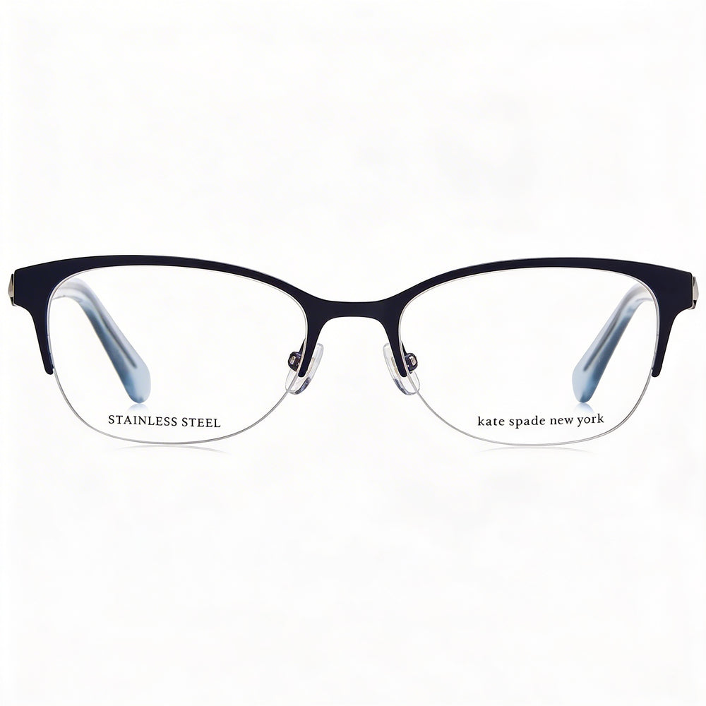 Gafas de sol Kate Spade New York Ferrara para mujer con montura de acero inoxidable y lentes azules, tamaño 51 mm