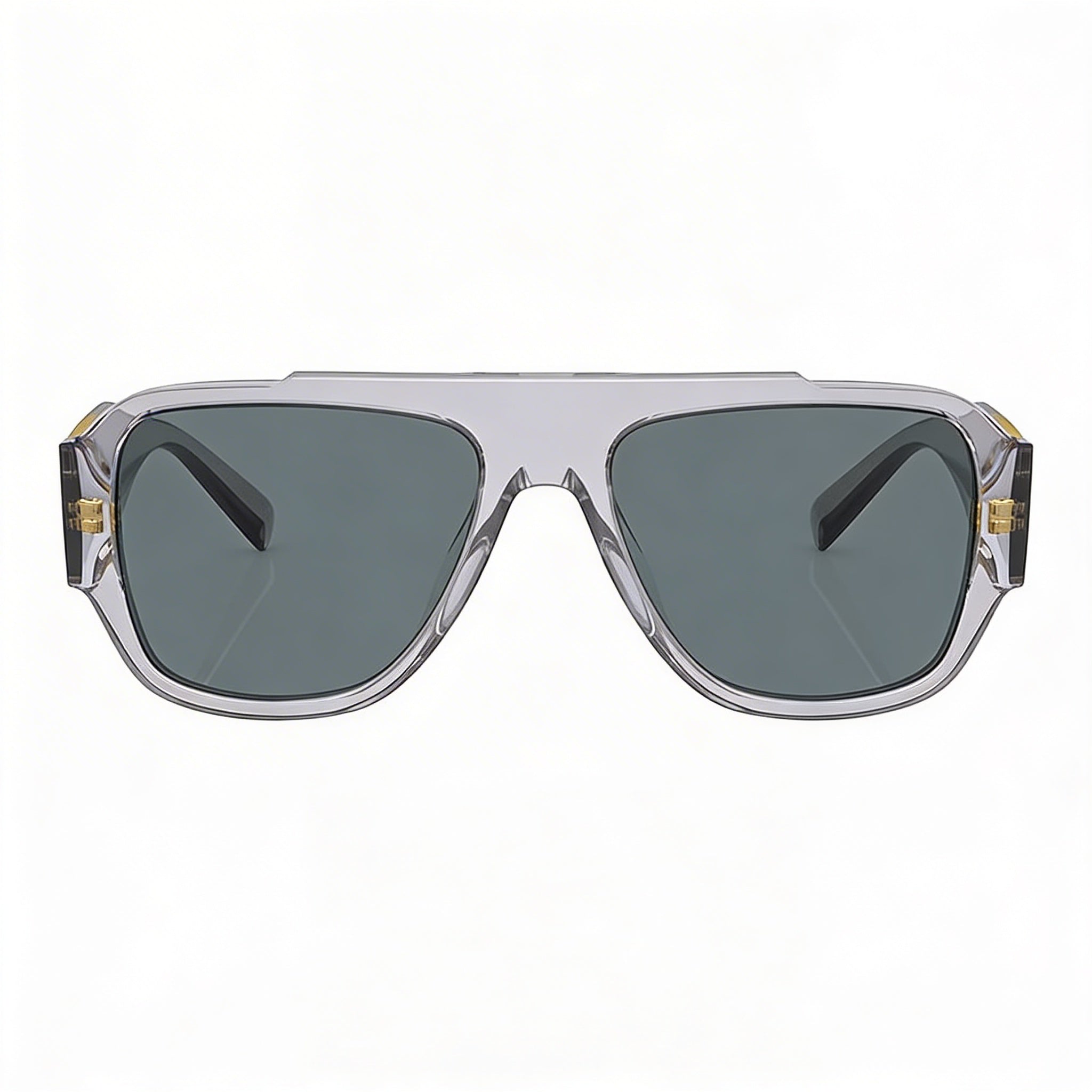 Versace Modern Women's Transparent Grey Molded Plastic UV Protection Non-Polarized Sunglasses 57mm, Photo 2