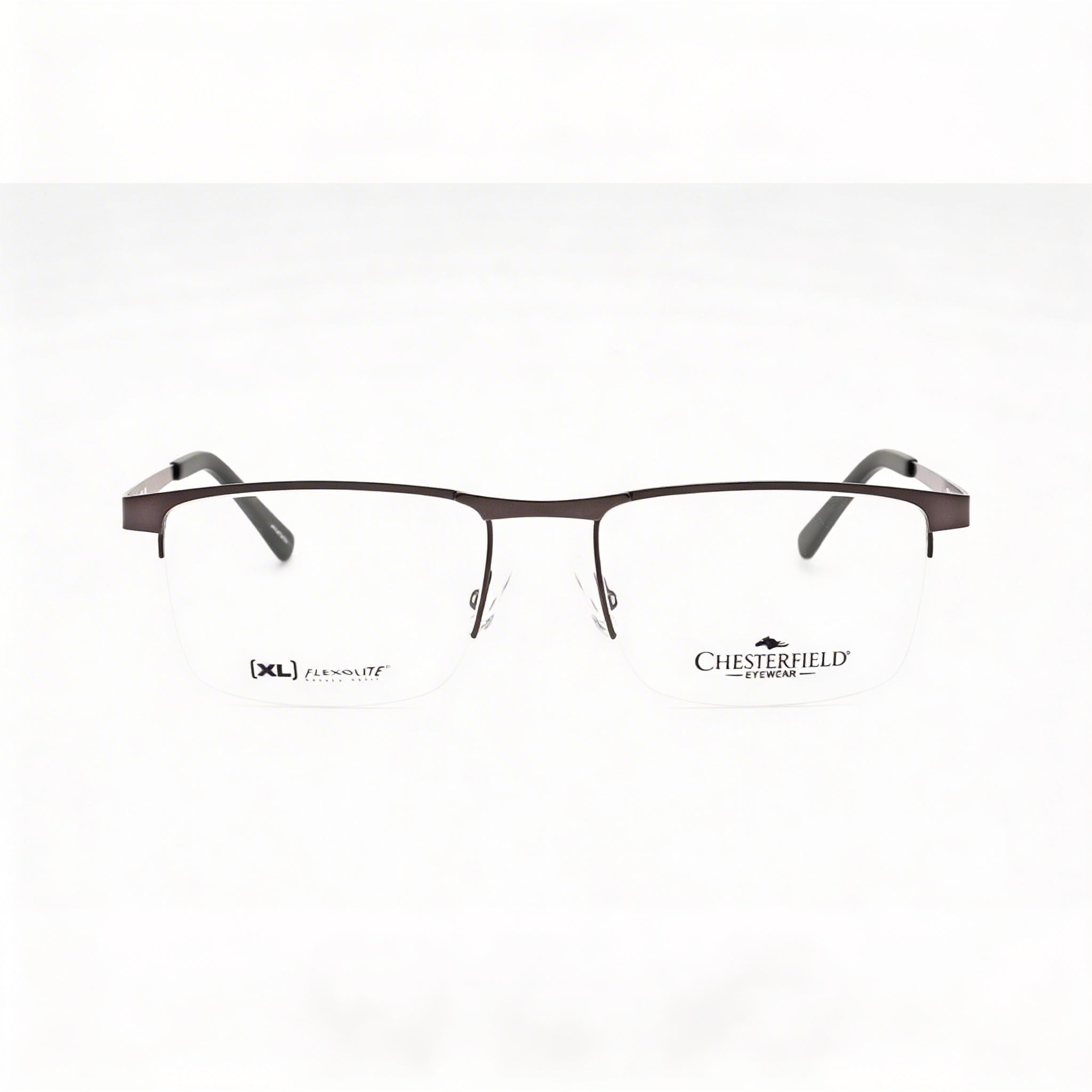 Chesterfield Ch 113xl Men's Grey Metal Frame Eyeglasses, Clear Lenses 55-19-150, Photo 2