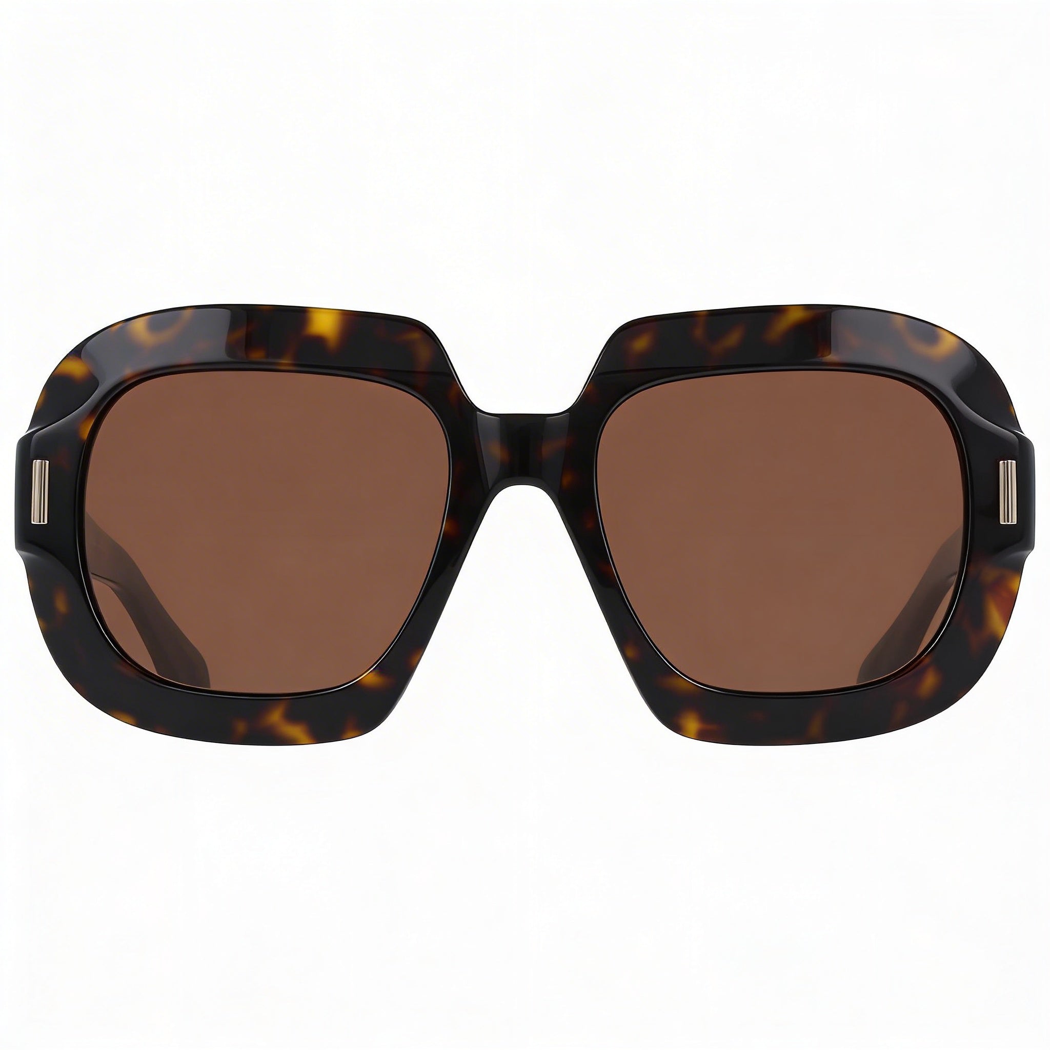 Gafas de sol Ferragamo Modern para hombre, sin polarizar, montura de acetato color carey oscuro, lentes de policarbonato 54-20-145, Photo 2