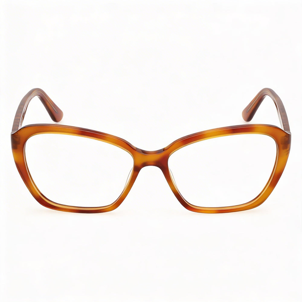 Guess GU50115 Blonde Havana Rectangle Eyeglasses for Women