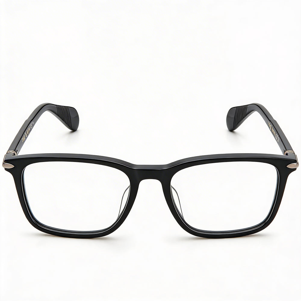 Gafas Unisex rag & bone Rnb 7016 con Montura de Acetato Negro y Lentes de Policarbonato Negro, 53mm Ancho de Lente