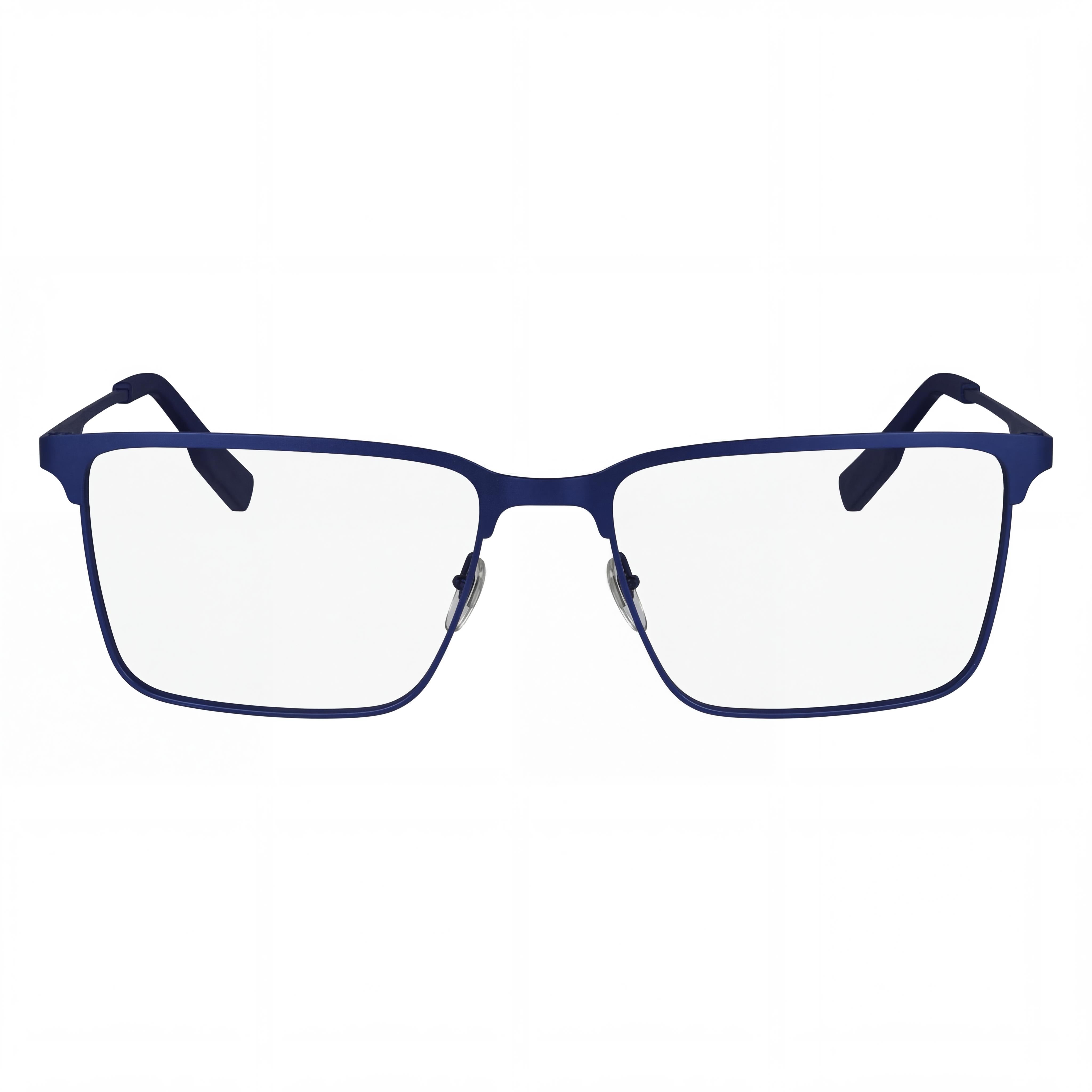 Lacoste L2296 Modern Collection Men's Eyeglasses featuring Matte Blue Metal Frame and Polycarbonate Lenses, Size 55mm, Photo 2