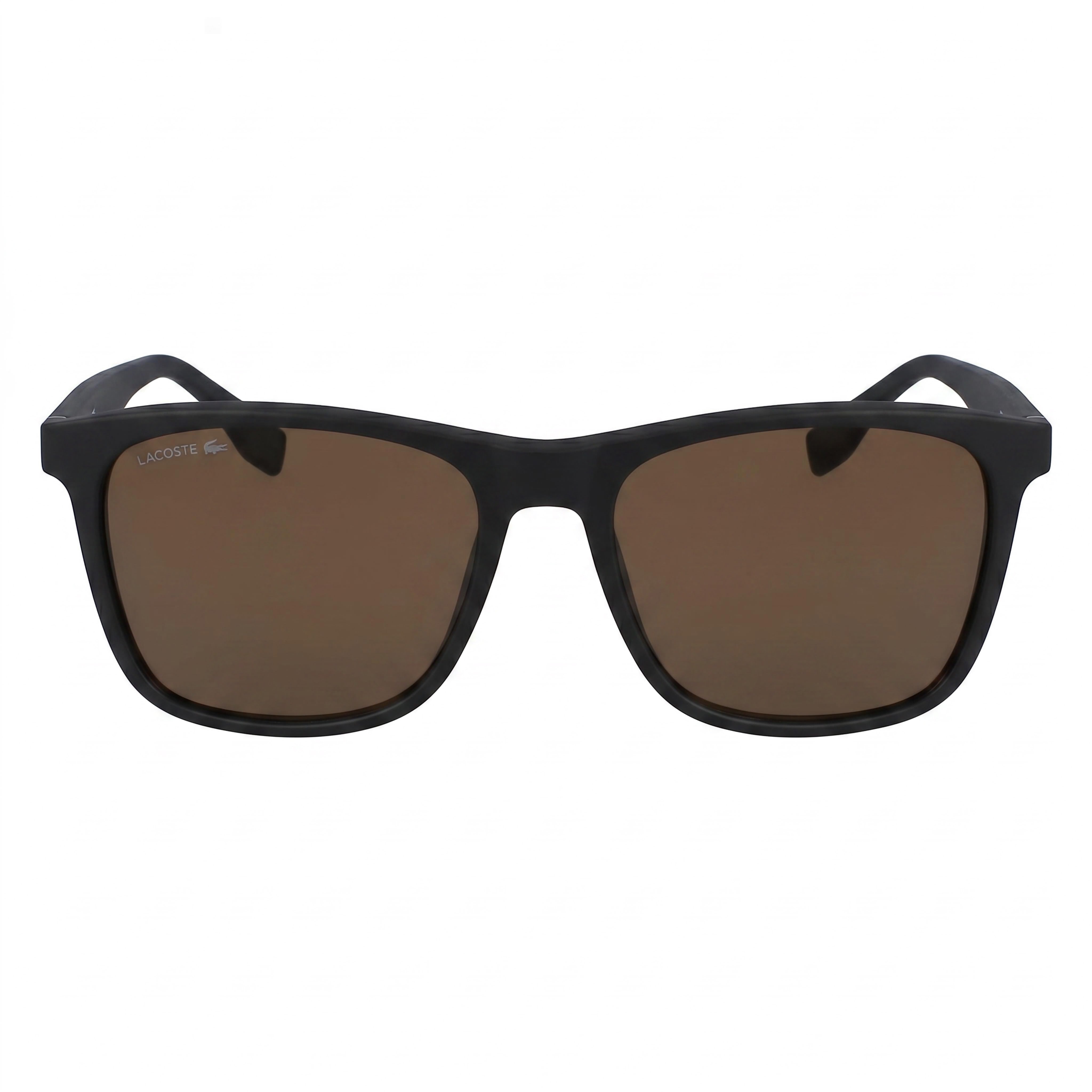 Gafas de sol unisex Lacoste Petit Pique cuadradas de plástico negro mate con protección UV de 56 mm, Photo 2