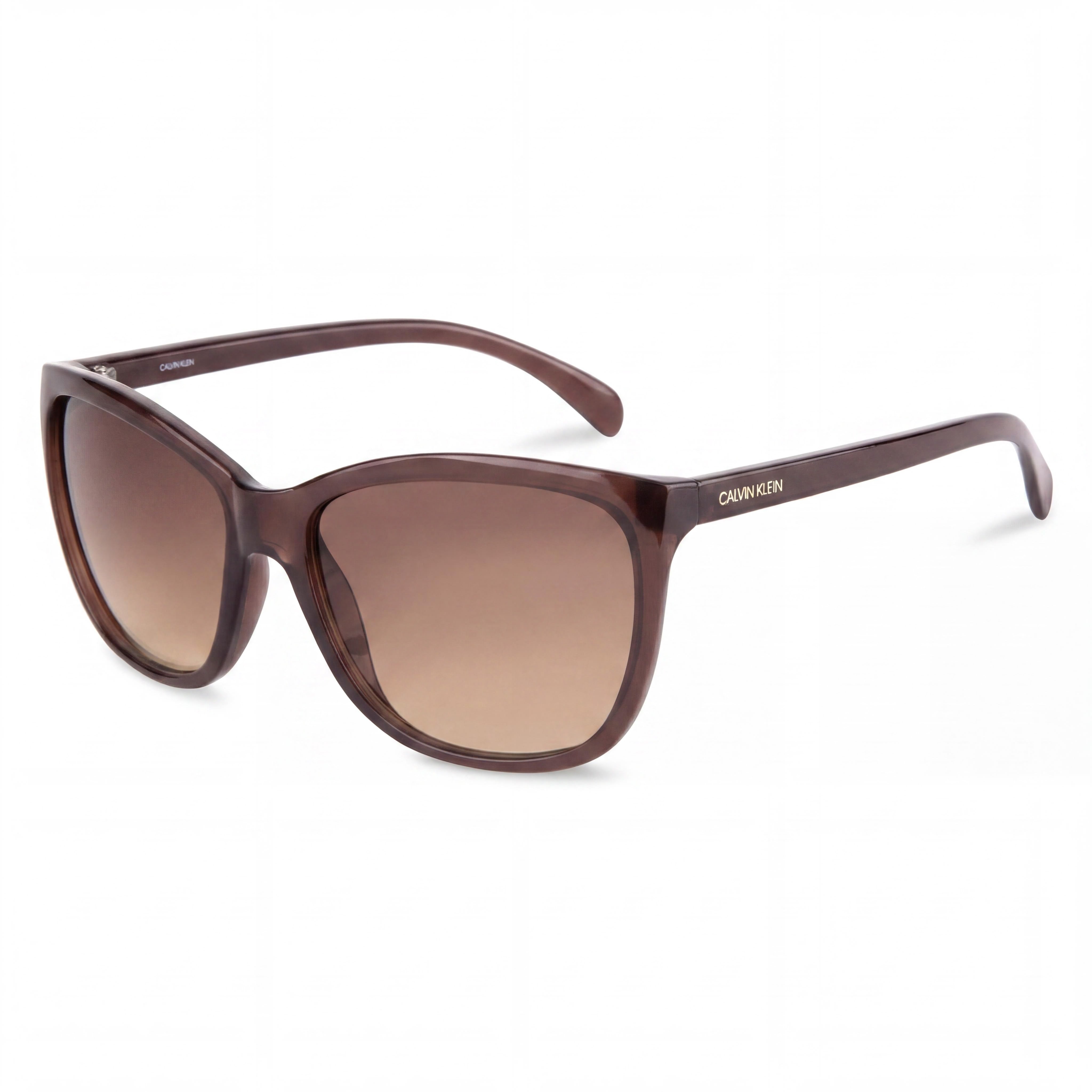 Calvin Klein CK19565S 210 Brown Cat Eye Sunglasses for Women, Photo 1