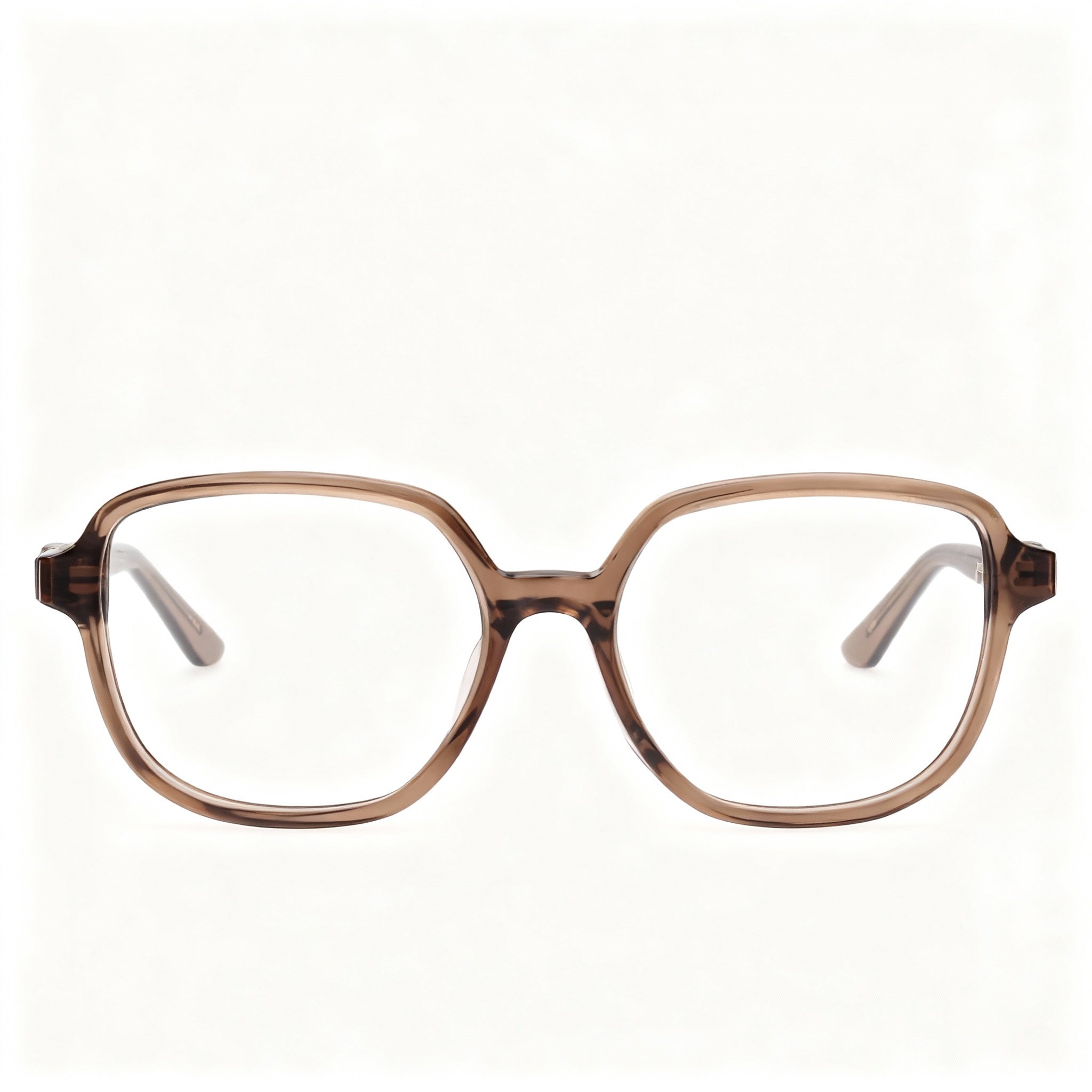 GUESS Eyewear Frames, Men's Rectangular Acetate, Shiny Dark Brown, Standard Fit, Ideal for Prescription Lenses