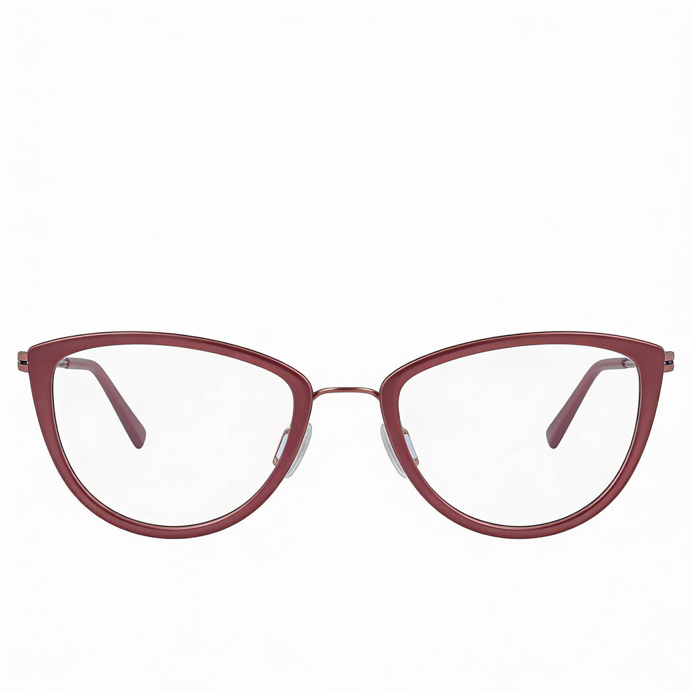 Flexon W3020 Women's Blush Acetate Eyeglasses with Polarized Polycarbonate Lenses, 52mm