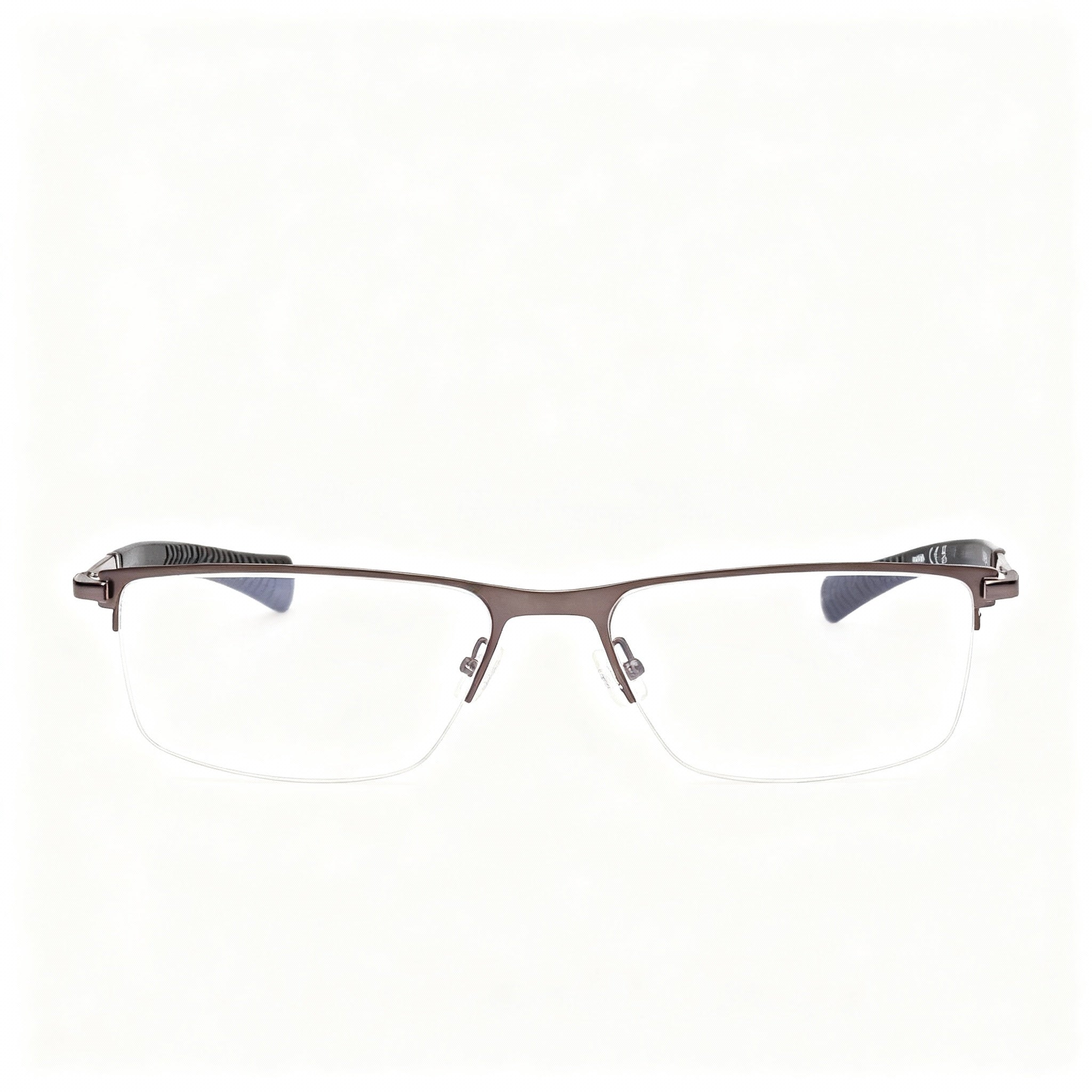 Harley-Davidson Hd0979 Unisex Metal Frame Eyeglasses, Matte Gunmetal, Polarized Clear Lenses, 57mm