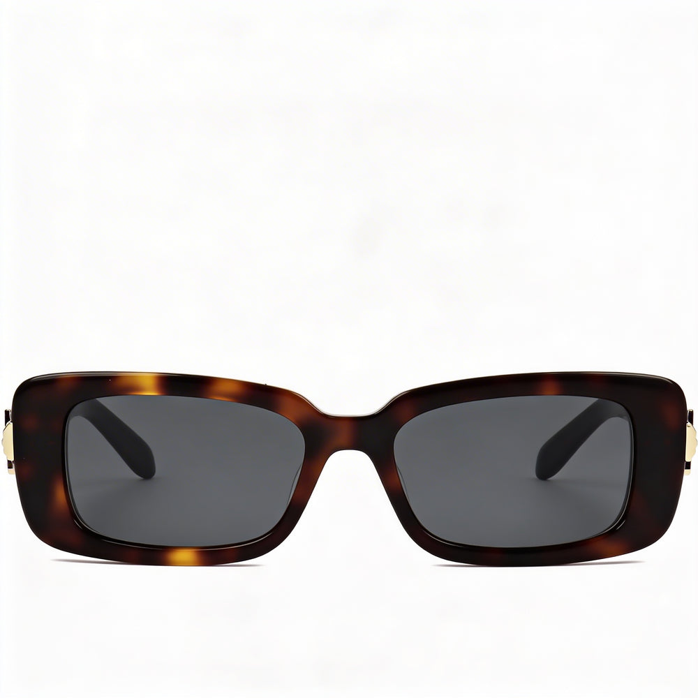 Salvatore Ferragamo Sf1105s Gafas de sol para mujer con armazón de acetato efecto carey y lentes de policarbonato con protección UV, 52 mm