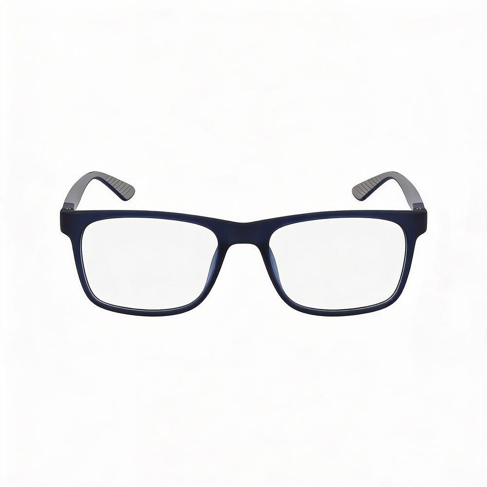 Gafas de sol Calvin Klein sin polarizar para hombre, con montura de plástico azul marino mate y lentes de policarbonato de 52 mm
