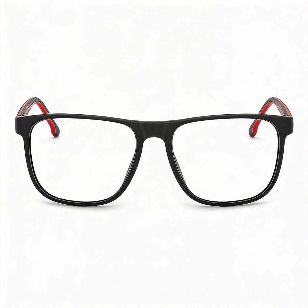 Gafas de sol Carrera Modern para mujer con montura de propionato en negro y rojo y lentes de policarbonato (55 mm)