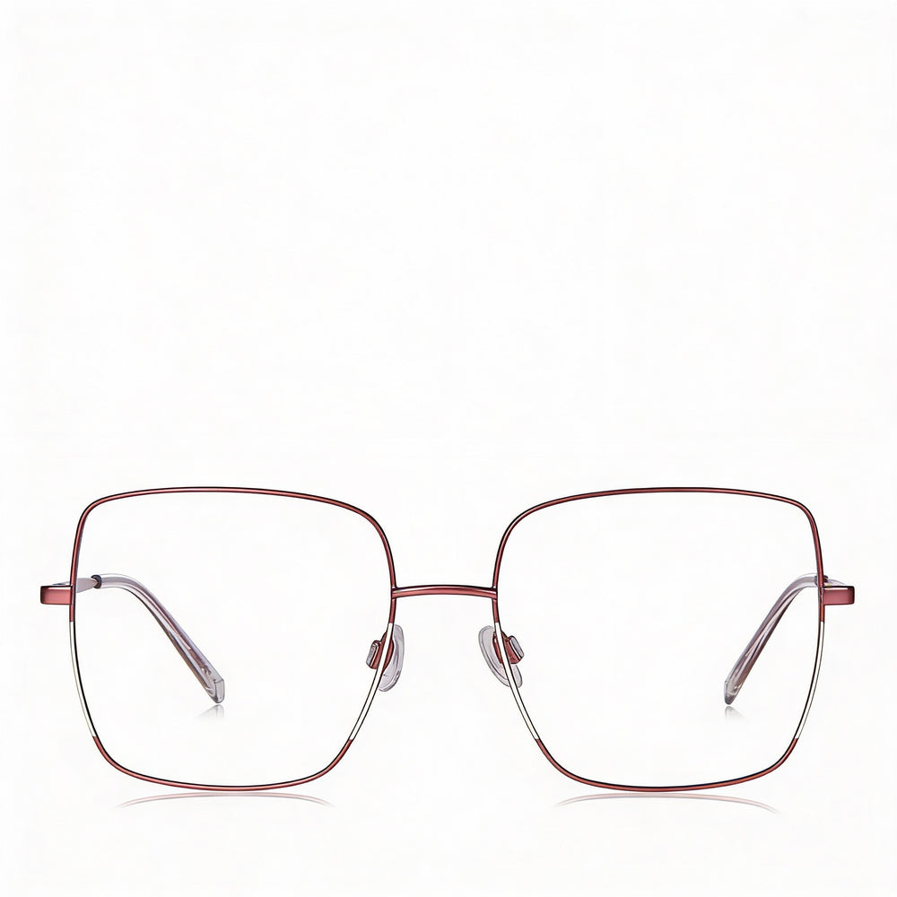 Missoni Eyewear Women's Burgundy Ivory Metal Optical Eyeglasses Lens 55mm Bridge 17mm Temple 140mm