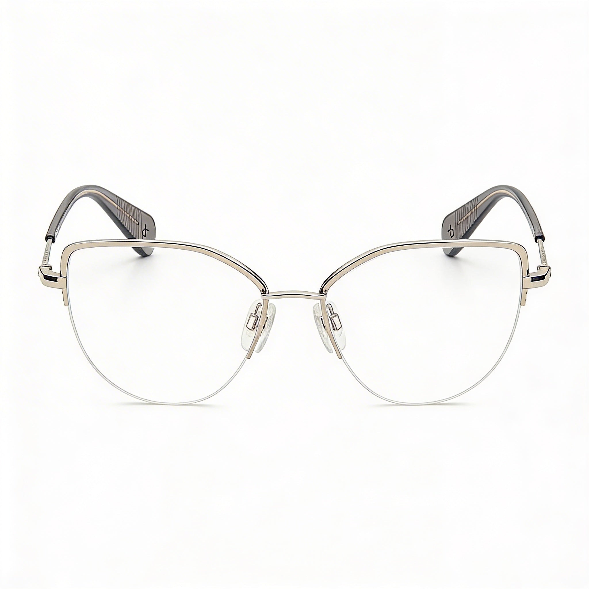 rag & bone Modern Women’s Alloy Steel Light Adaptive Non Eyeglasses, Palladium, 53-16-140, Photo 2