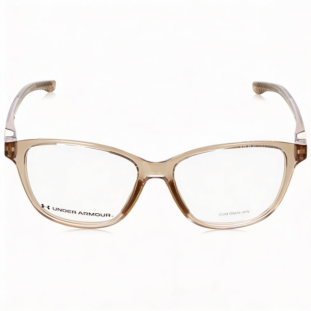 Gafas de sol Under Armour Modern para mujer, con montura de poliamida beige y policarbonato no polarizado, 53 mm