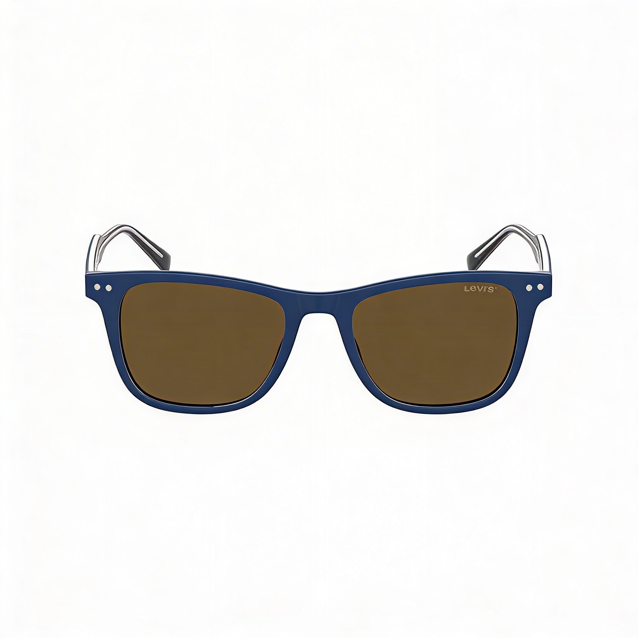 Levi's 5016/S Square Sunglasses Men's Blue Brown Plastic Frame 100% UV Protection 52mm, Photo 2