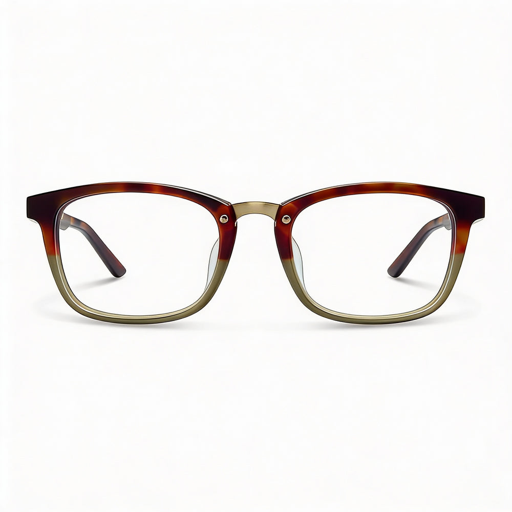 SMITH Modern Unisex Eyeglasses Featuring a Tortoise Colored Frame Constructed from Acetate Material with Clear Demo Lenses