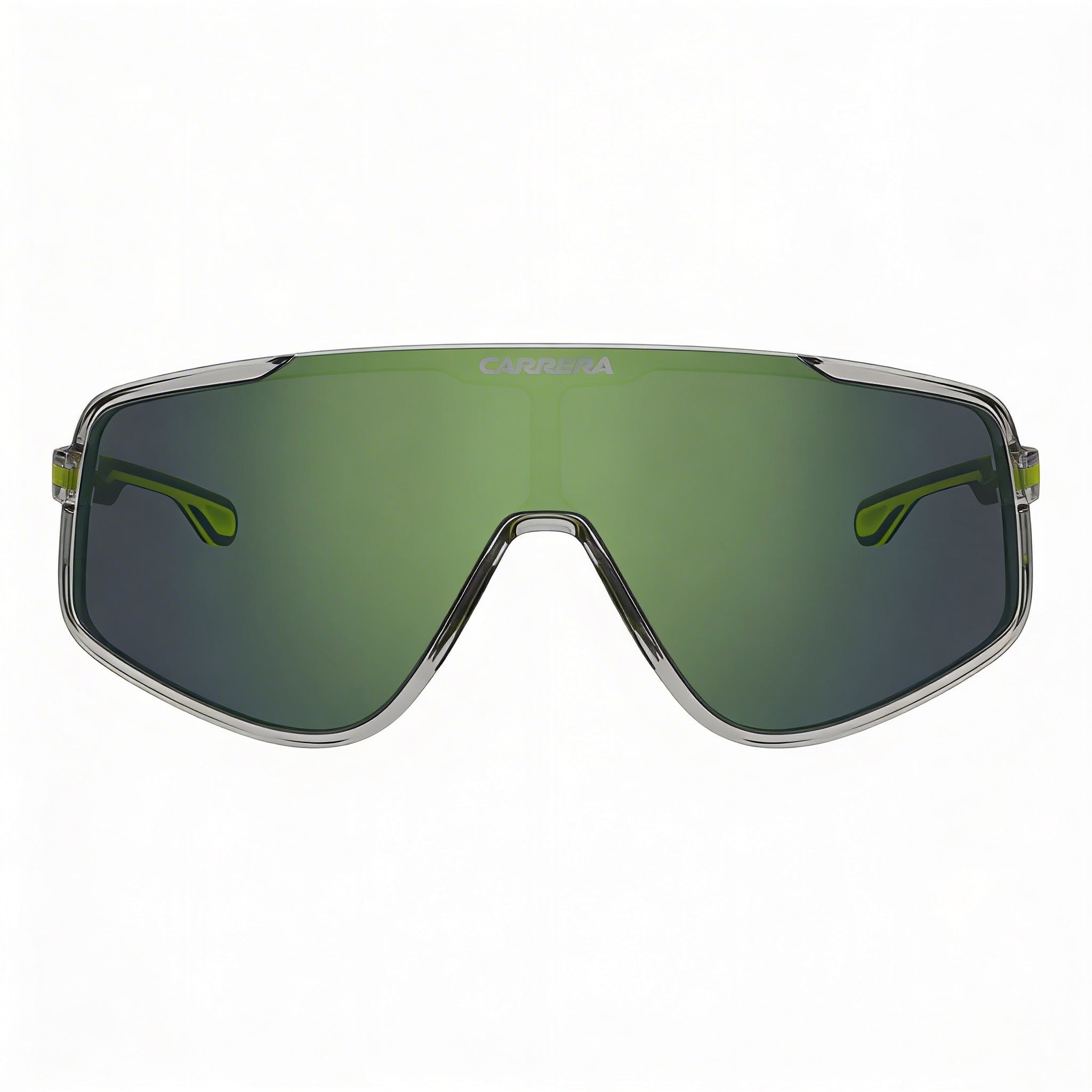 Gafas de sol Carrera 4017/S para hombre, montura gris y amarilla, lentes de espejo verde, 99 mm, Photo 2