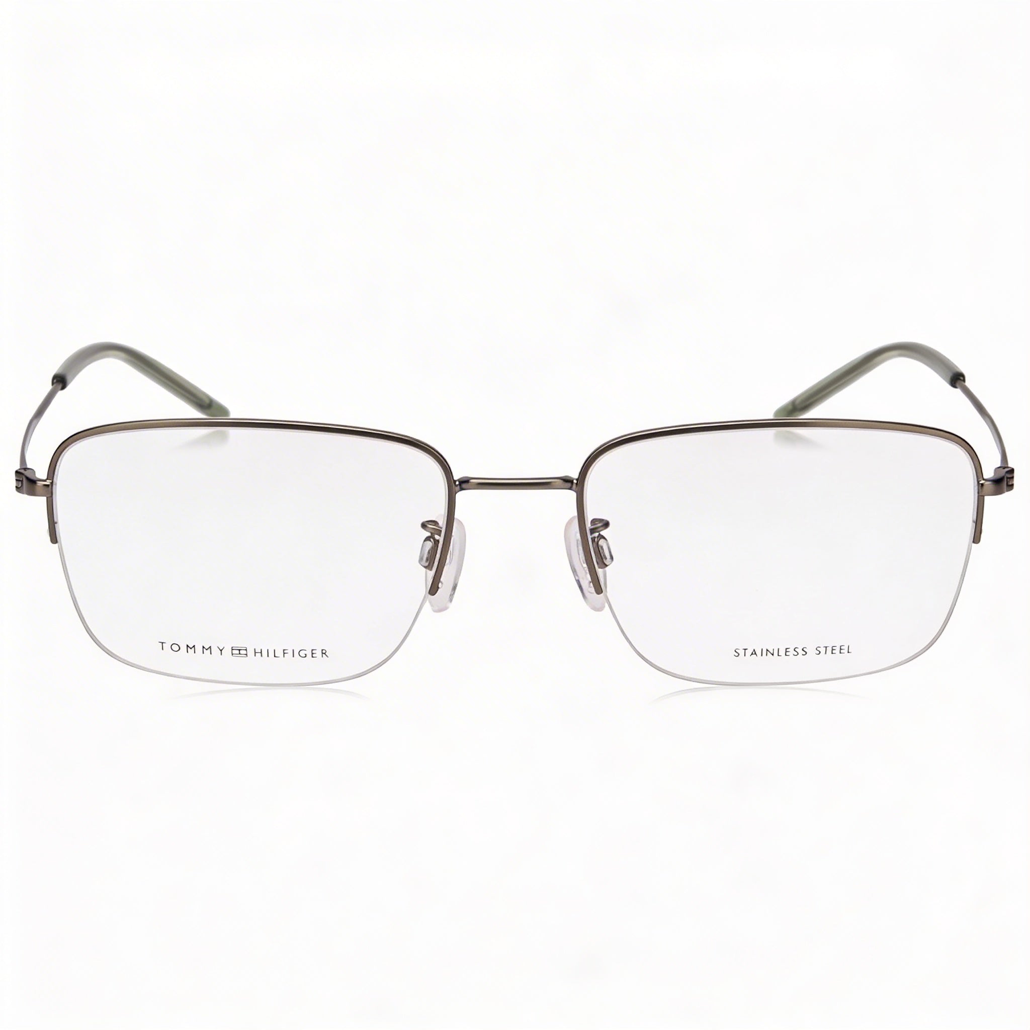 Gafas unisex Tommy Hilfiger Th 1935/F de metal mate oscuro rutenio de 56 mm, Photo 2