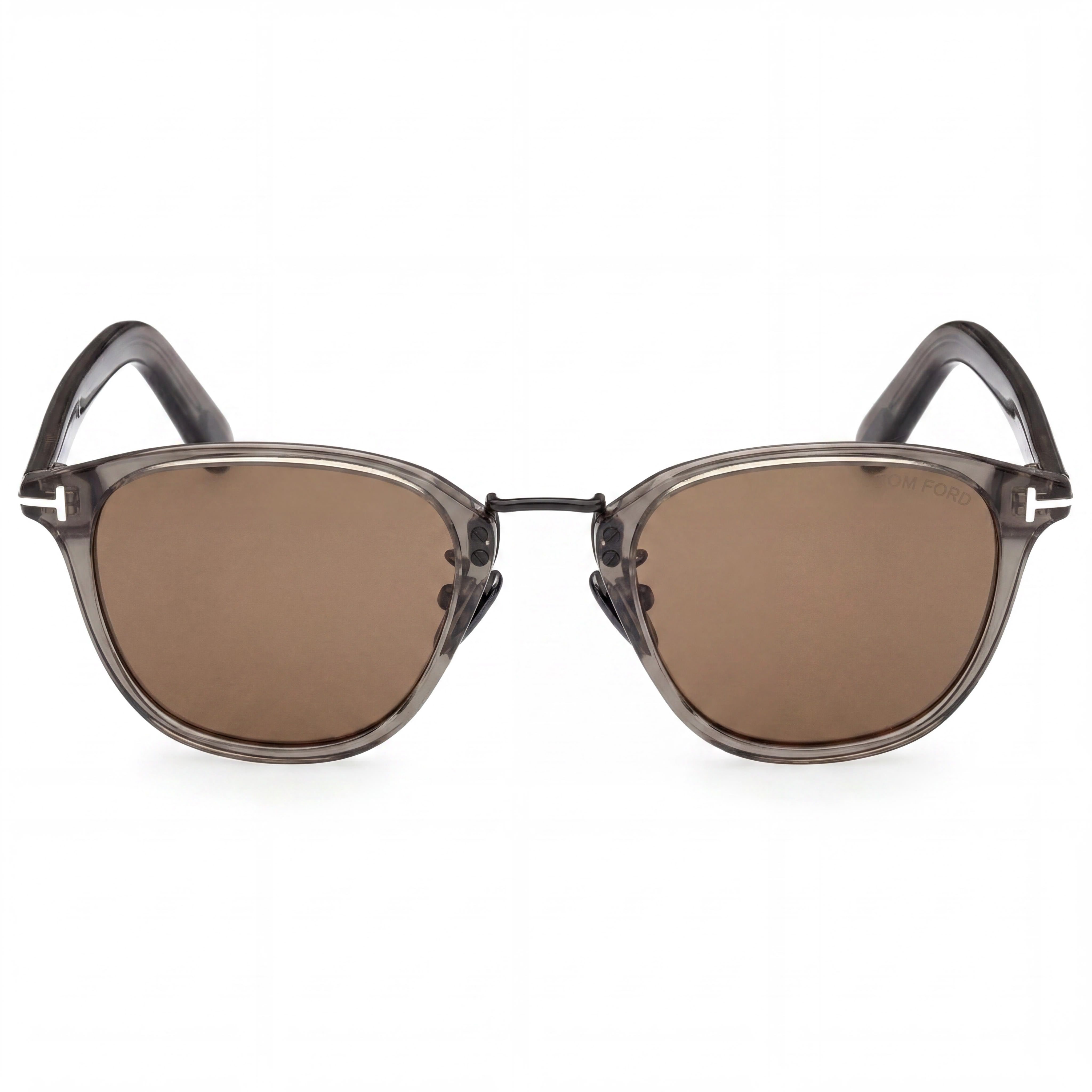 Tom Ford FT1049-D Unisex Sunglasses with Shiny Grey Plastic Frame and Grey Non-Polarized Lenses 50mm, Photo 2