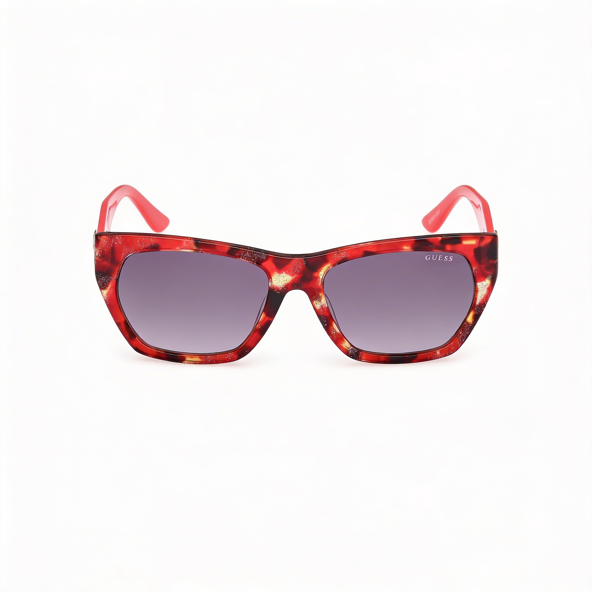 Gafas de sol Guess Comtemporary para mujer, color rojo habana/rojo claro brillante, acetato, degradado, ahumado, sin polarizar, protección UV, 56 mm, Photo 2