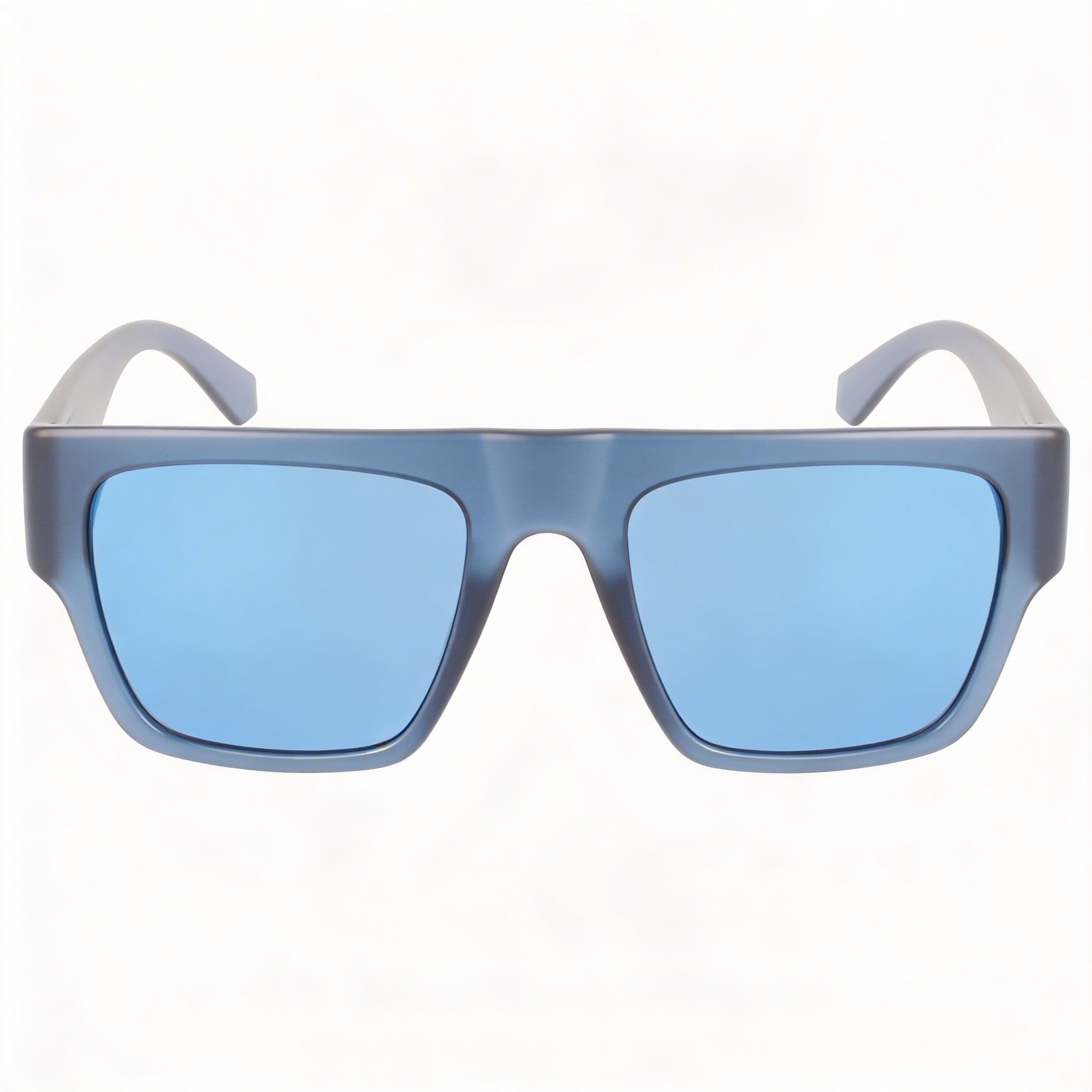Gafas de sol Calvin Klein CKJ22636S para mujer, de plástico transparente azul marino con lentes de espejo azules y protección UV, talla M, Photo 2